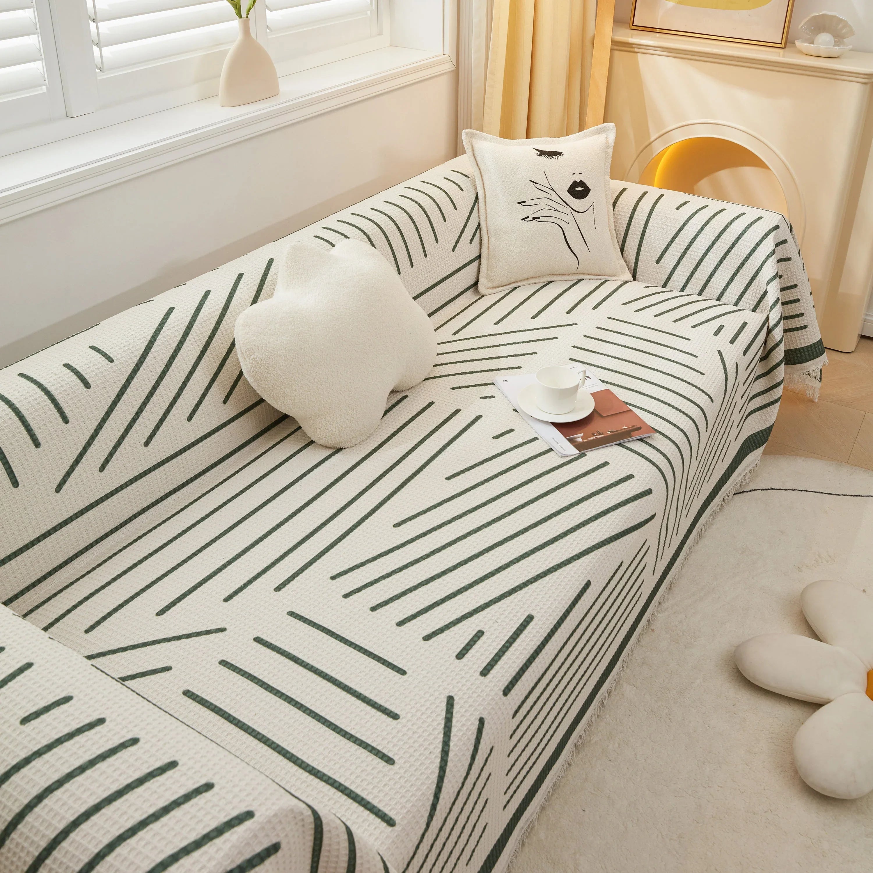 High-Quality Fabric Non-Slip Sofa Cover Throw, Throw Blankets for Couch, Furniture Covers for Pets - TaroTextile