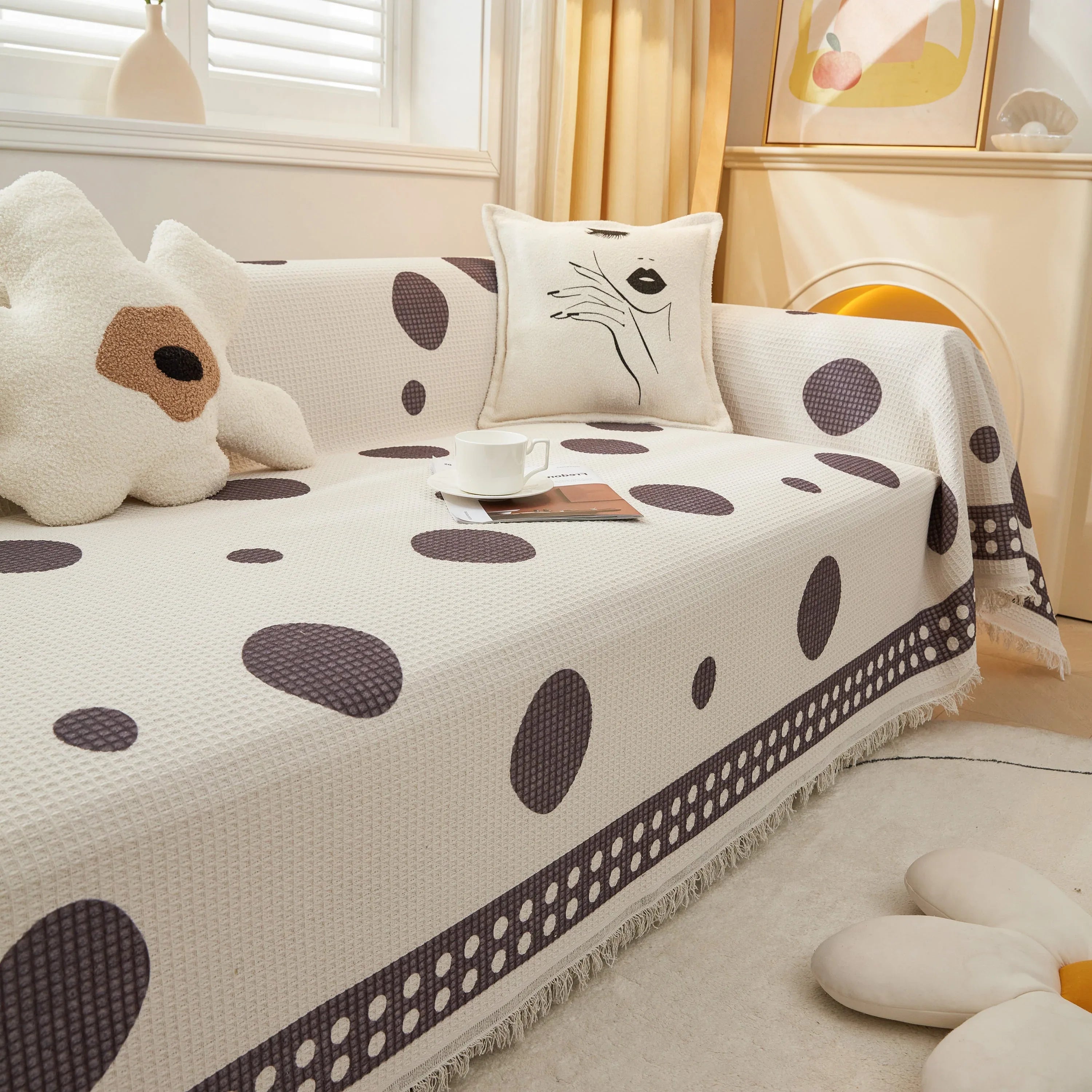 High-Quality Fabric Non-Slip Sofa Cover Throw, Throw Blankets for Couch, Furniture Covers for Pets - TaroTextile