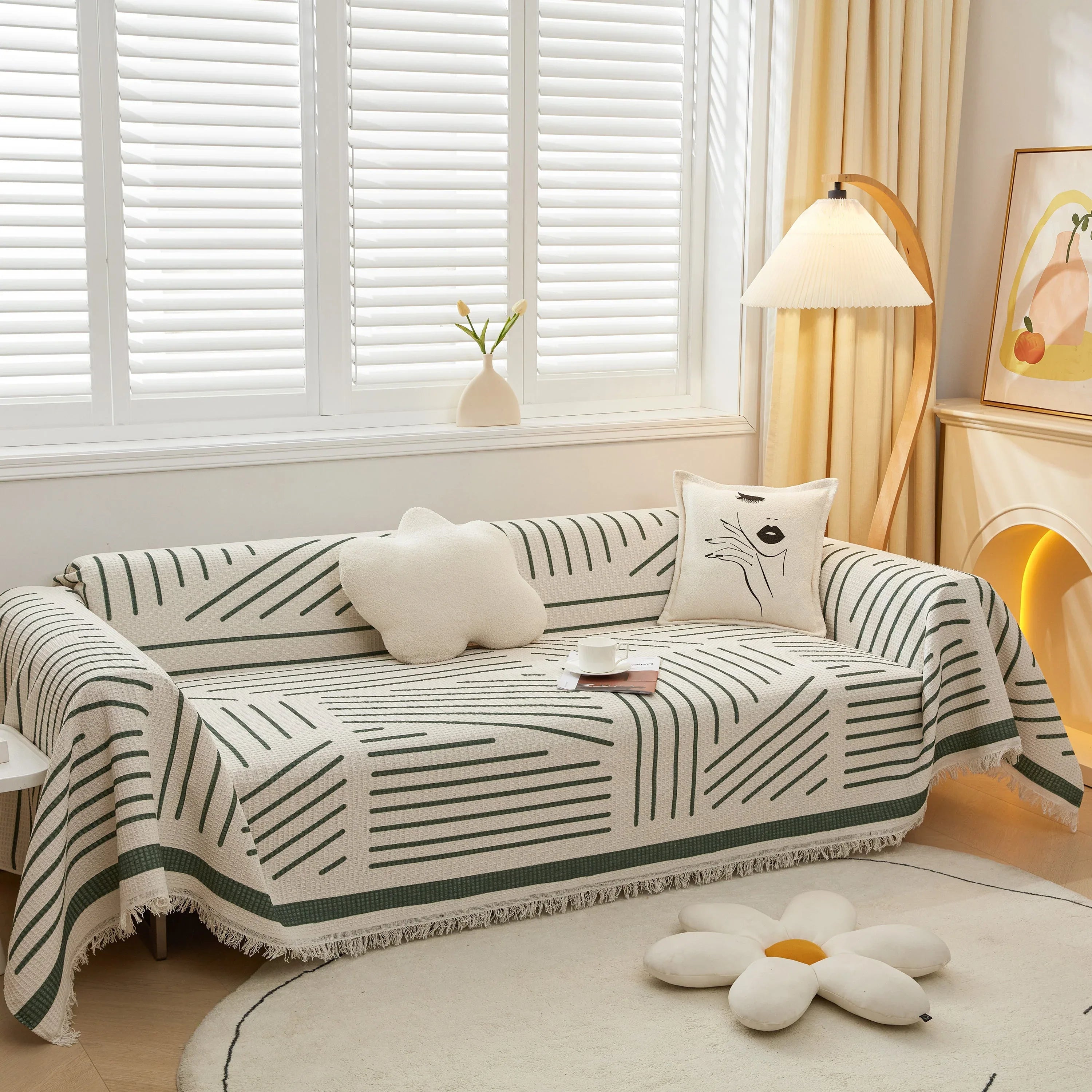 High-Quality Fabric Non-Slip Sofa Cover Throw, Throw Blankets for Couch, Furniture Covers for Pets - TaroTextile