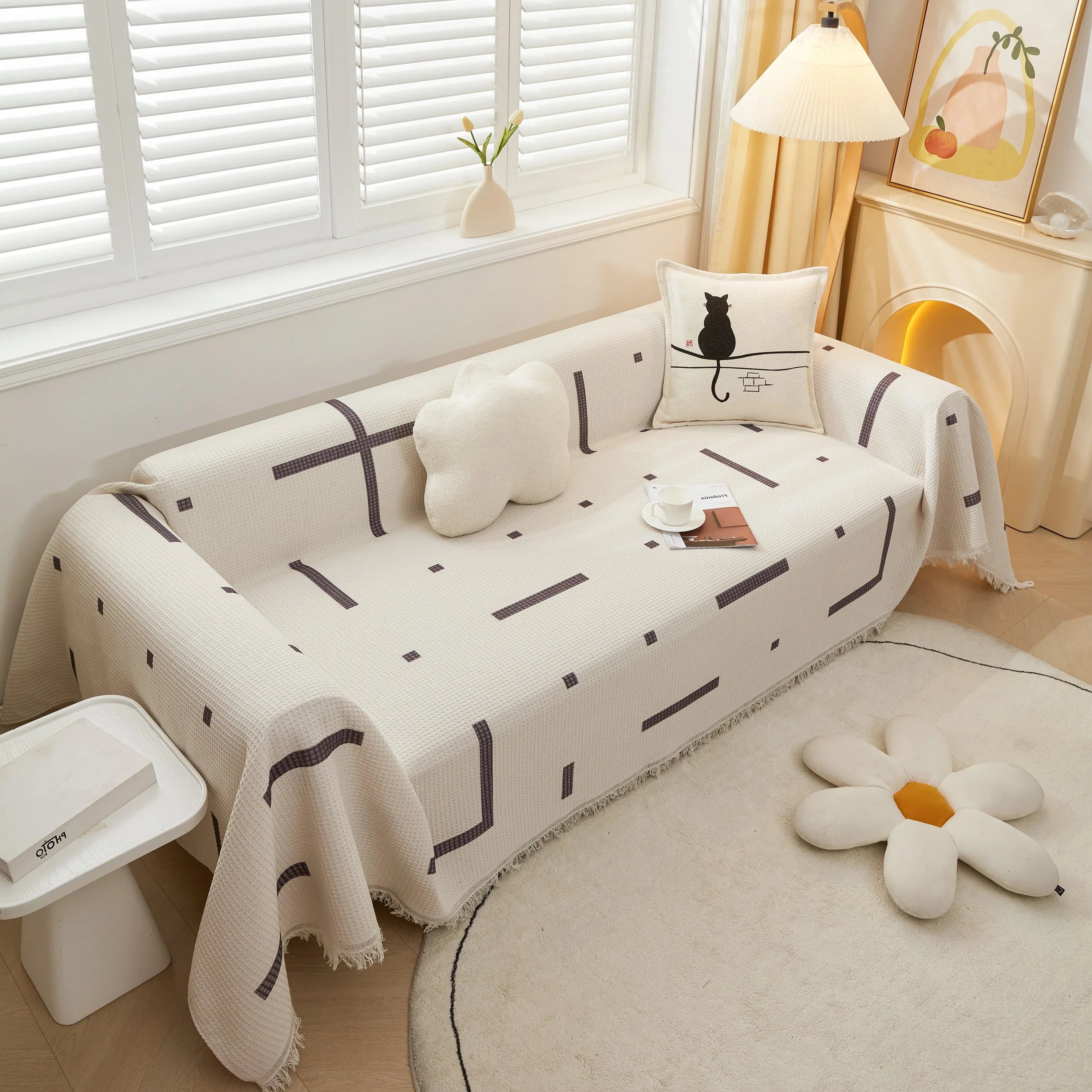 High-Quality Fabric Non-Slip Sofa Cover Throw, Throw Blankets for Couch, Furniture Covers for Pets - TaroTextile