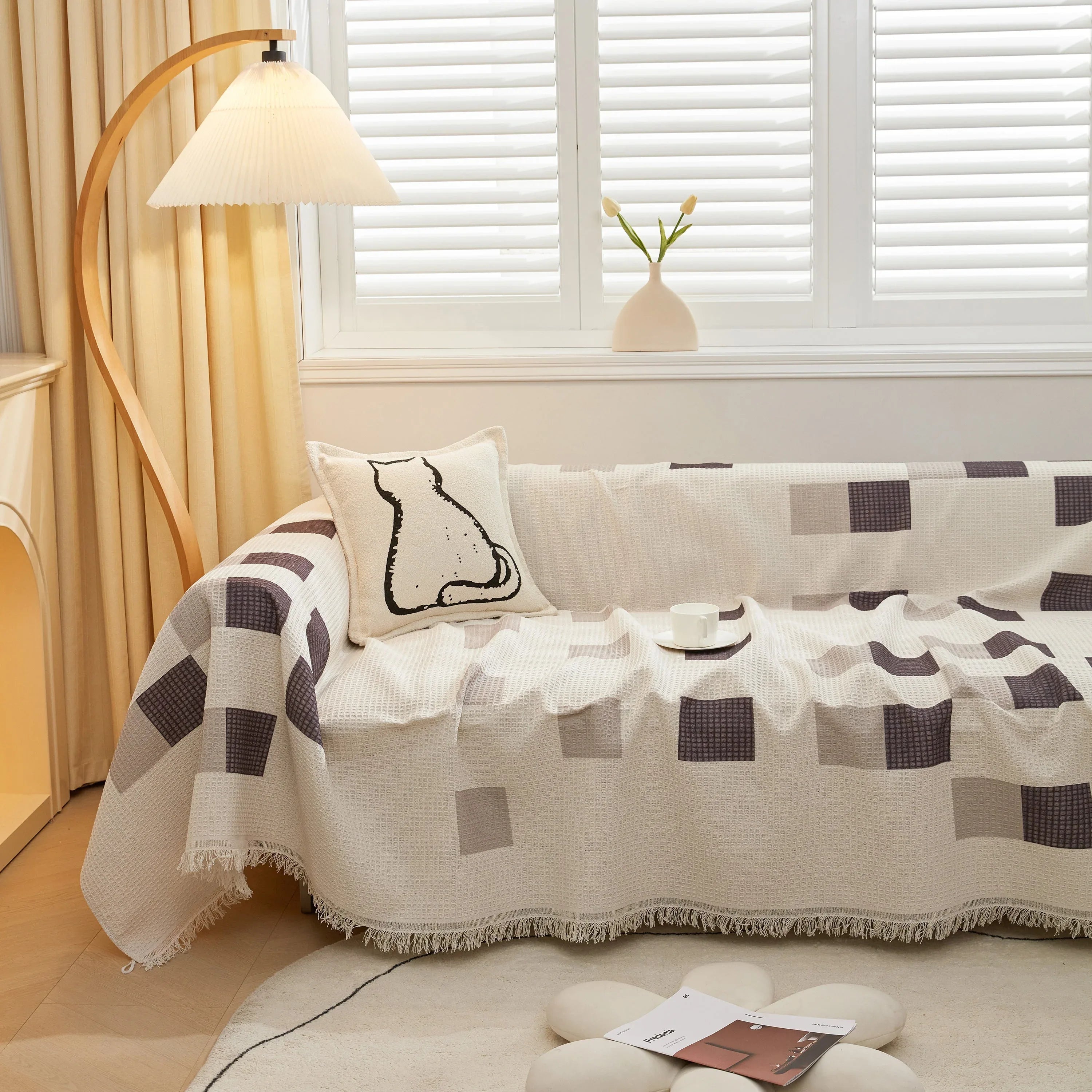 High-Quality Fabric Non-Slip Sofa Cover Throw, Throw Blankets for Couch, Furniture Covers for Pets - TaroTextile