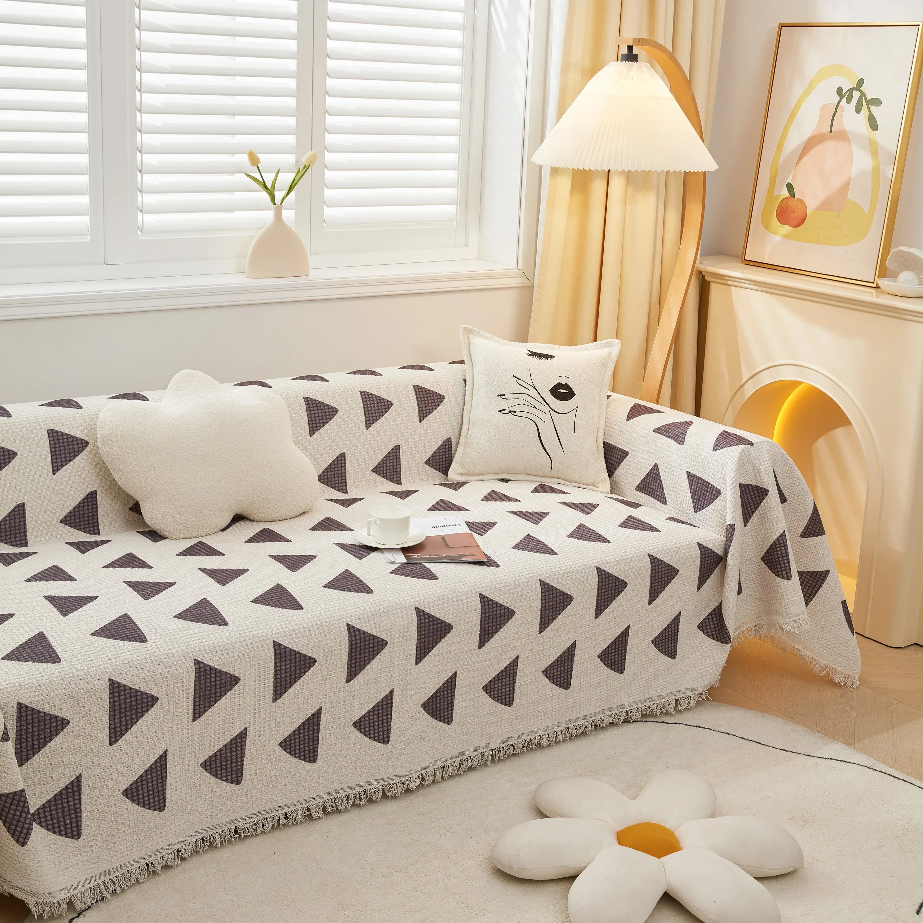 High-Quality Fabric Non-Slip Sofa Cover Throw, Throw Blankets for Couch, Furniture Covers for Pets - TaroTextile