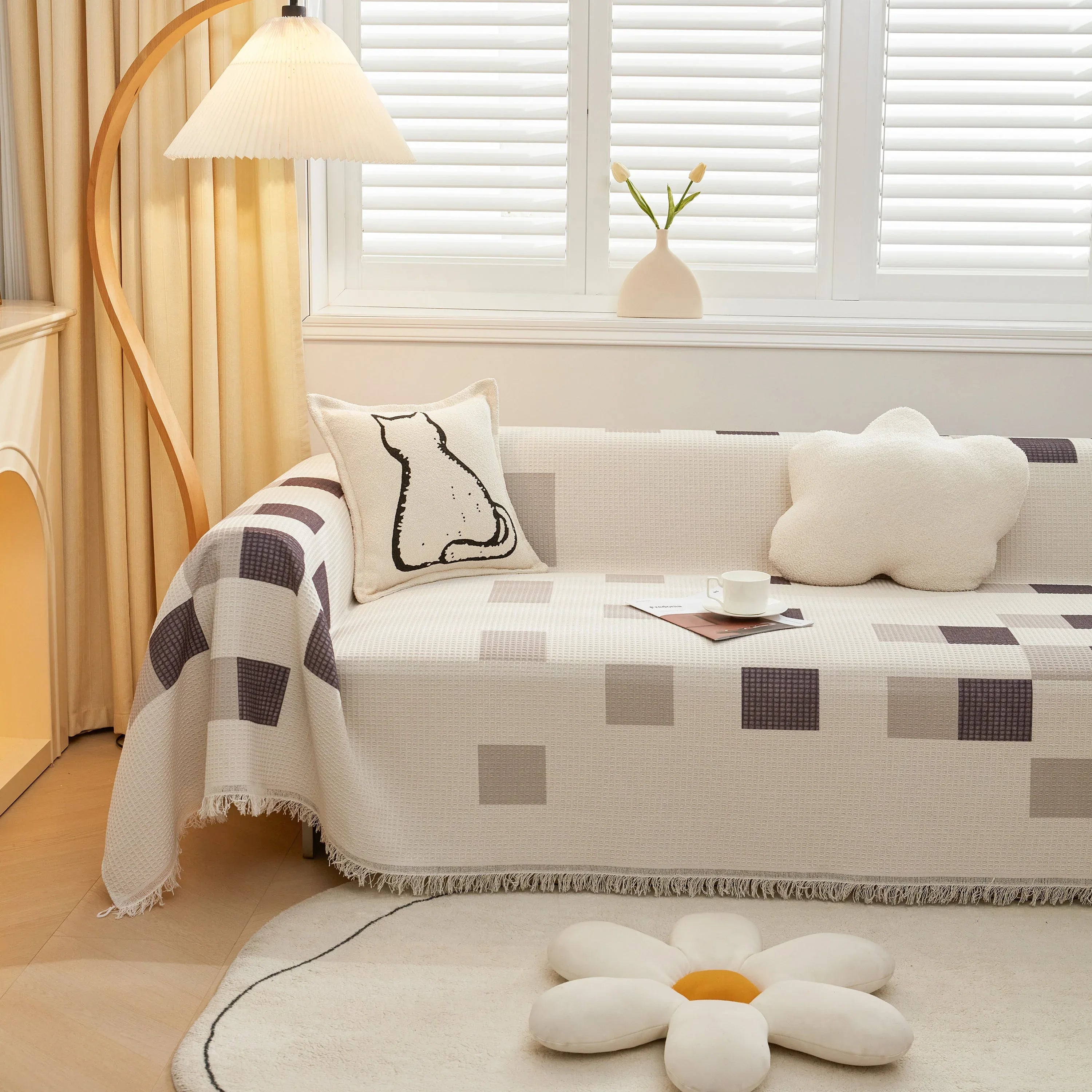 High-Quality Fabric Non-Slip Sofa Cover Throw, Throw Blankets for Couch, Furniture Covers for Pets - TaroTextile