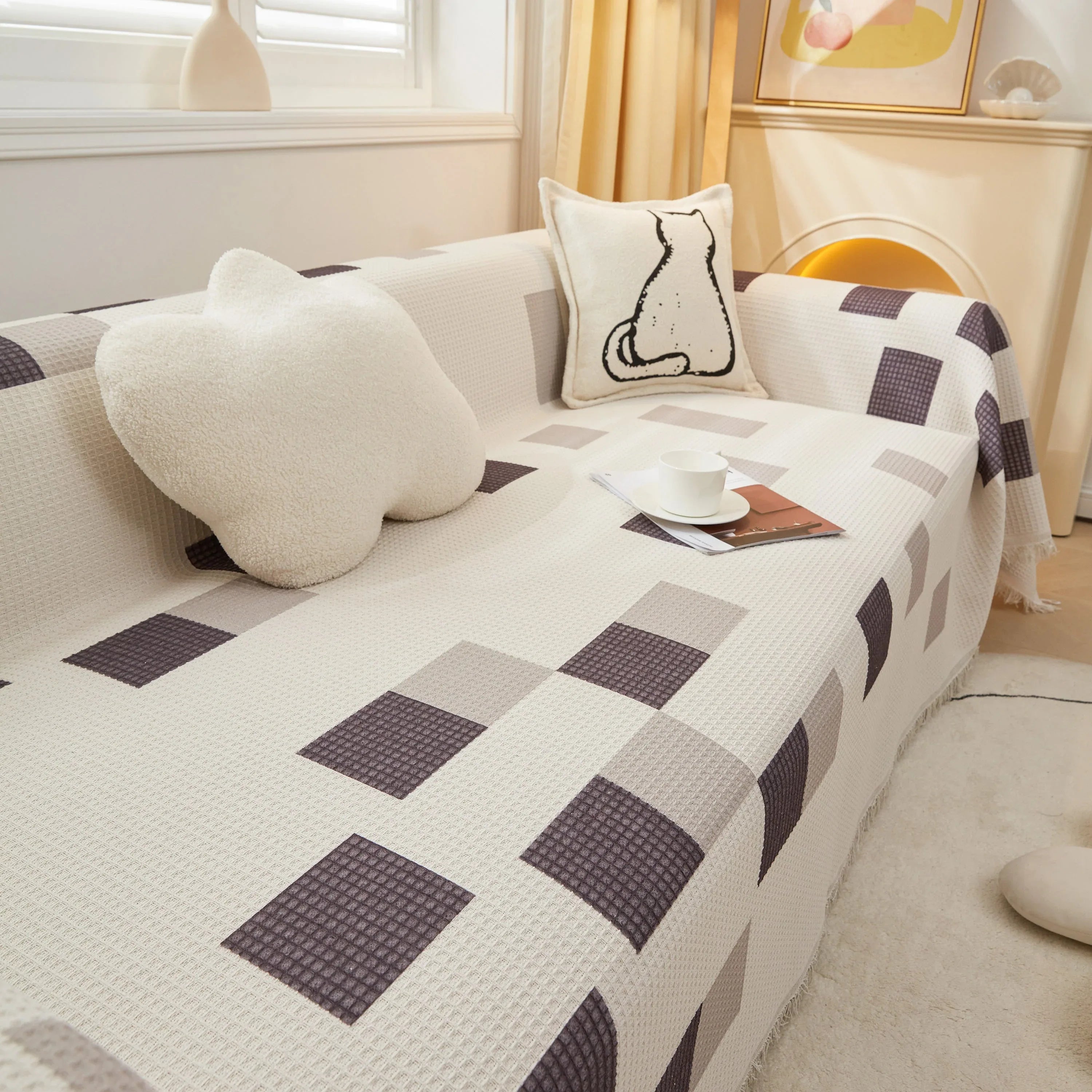 High-Quality Fabric Non-Slip Sofa Cover Throw, Throw Blankets for Couch, Furniture Covers for Pets - TaroTextile