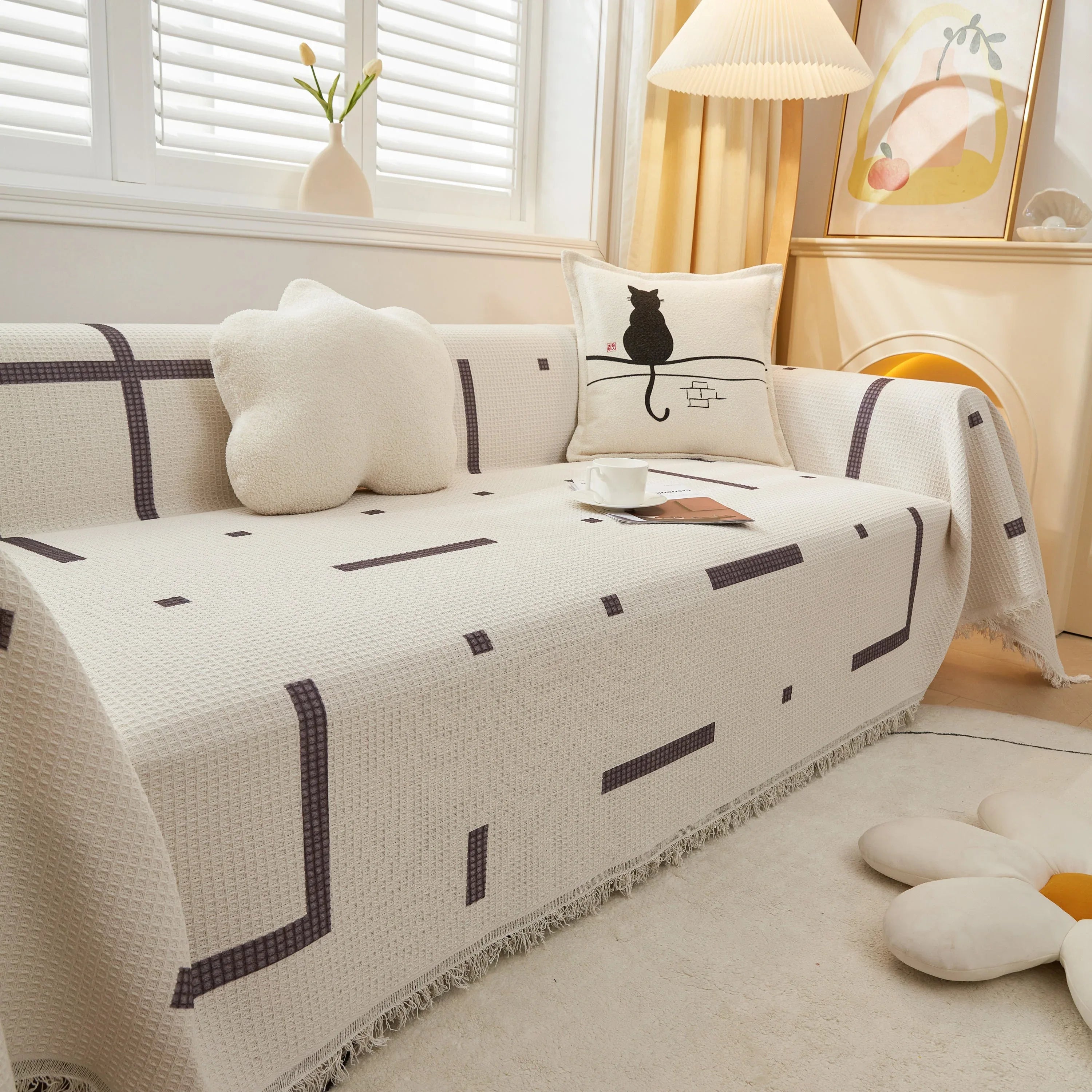 High-Quality Fabric Non-Slip Sofa Cover Throw, Throw Blankets for Couch, Furniture Covers for Pets - TaroTextile