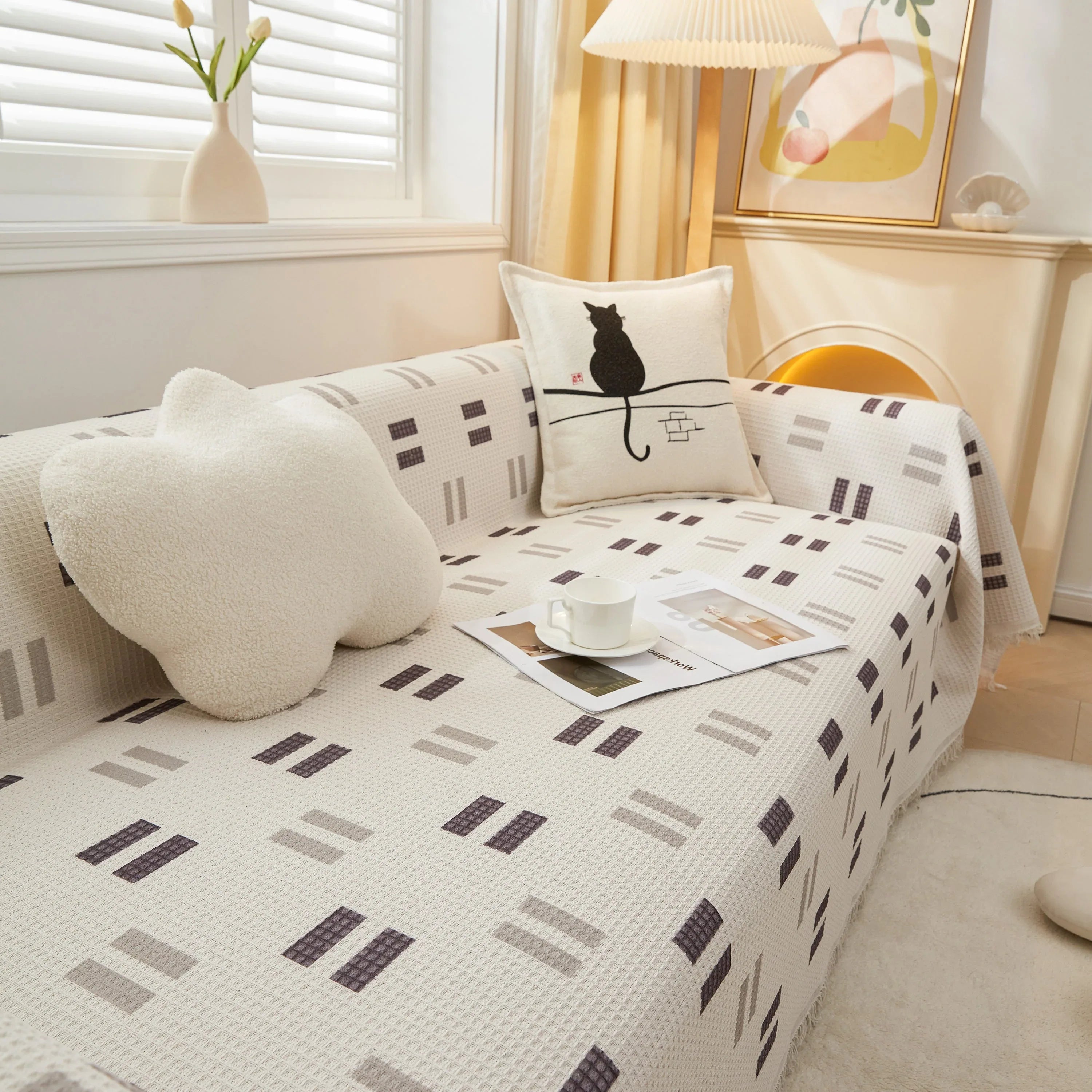 High-Quality Fabric Non-Slip Sofa Cover Throw, Throw Blankets for Couch, Furniture Covers for Pets - TaroTextile