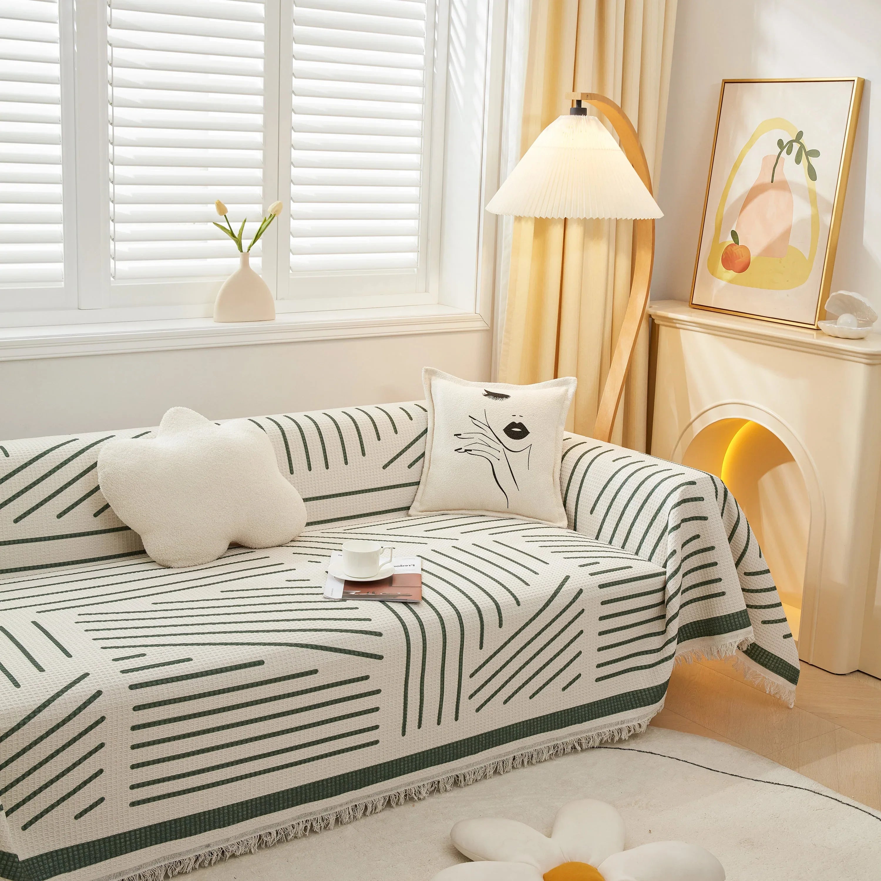 High-Quality Fabric Non-Slip Sofa Cover Throw, Throw Blankets for Couch, Furniture Covers for Pets - TaroTextile