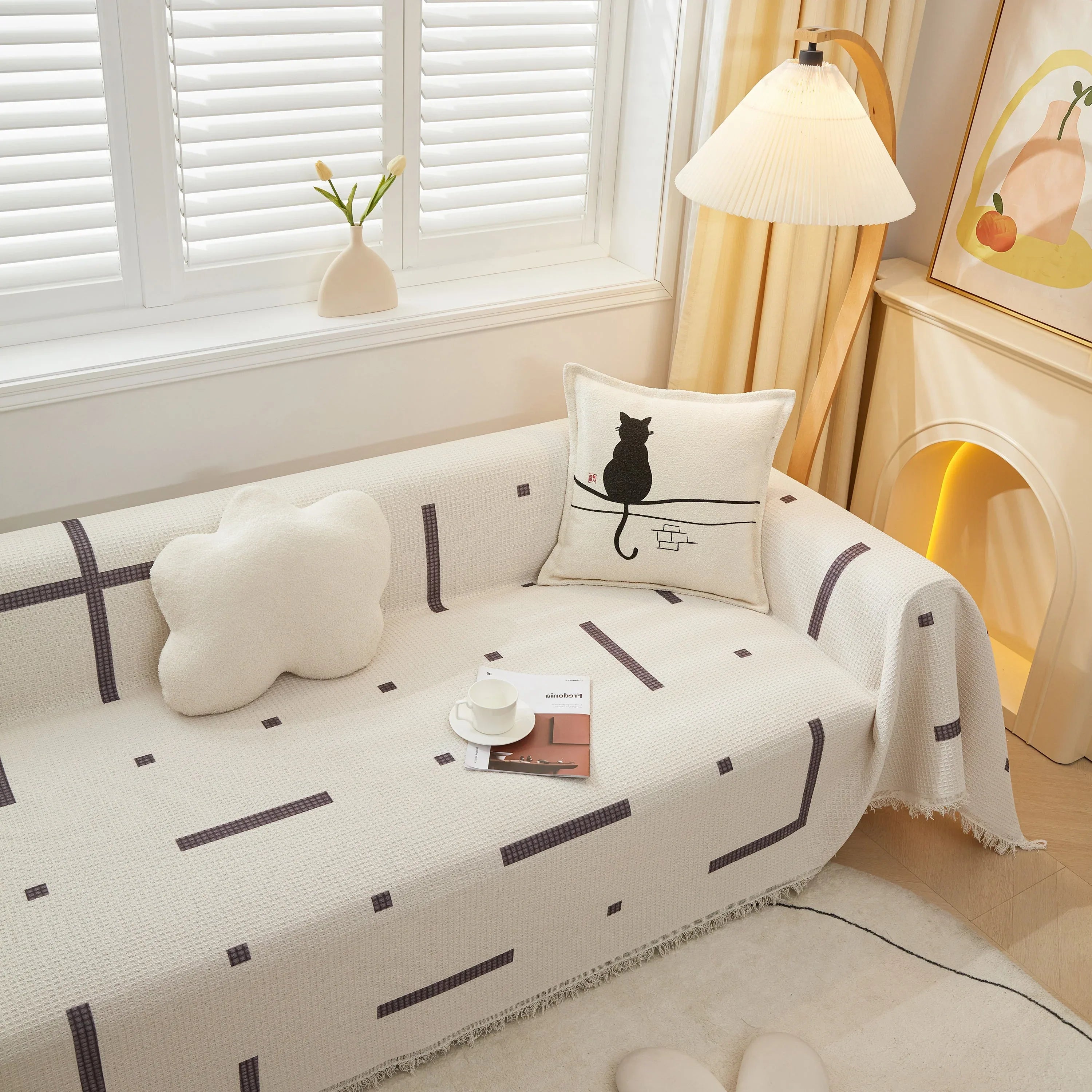 High-Quality Fabric Non-Slip Sofa Cover Throw, Throw Blankets for Couch, Furniture Covers for Pets - TaroTextile