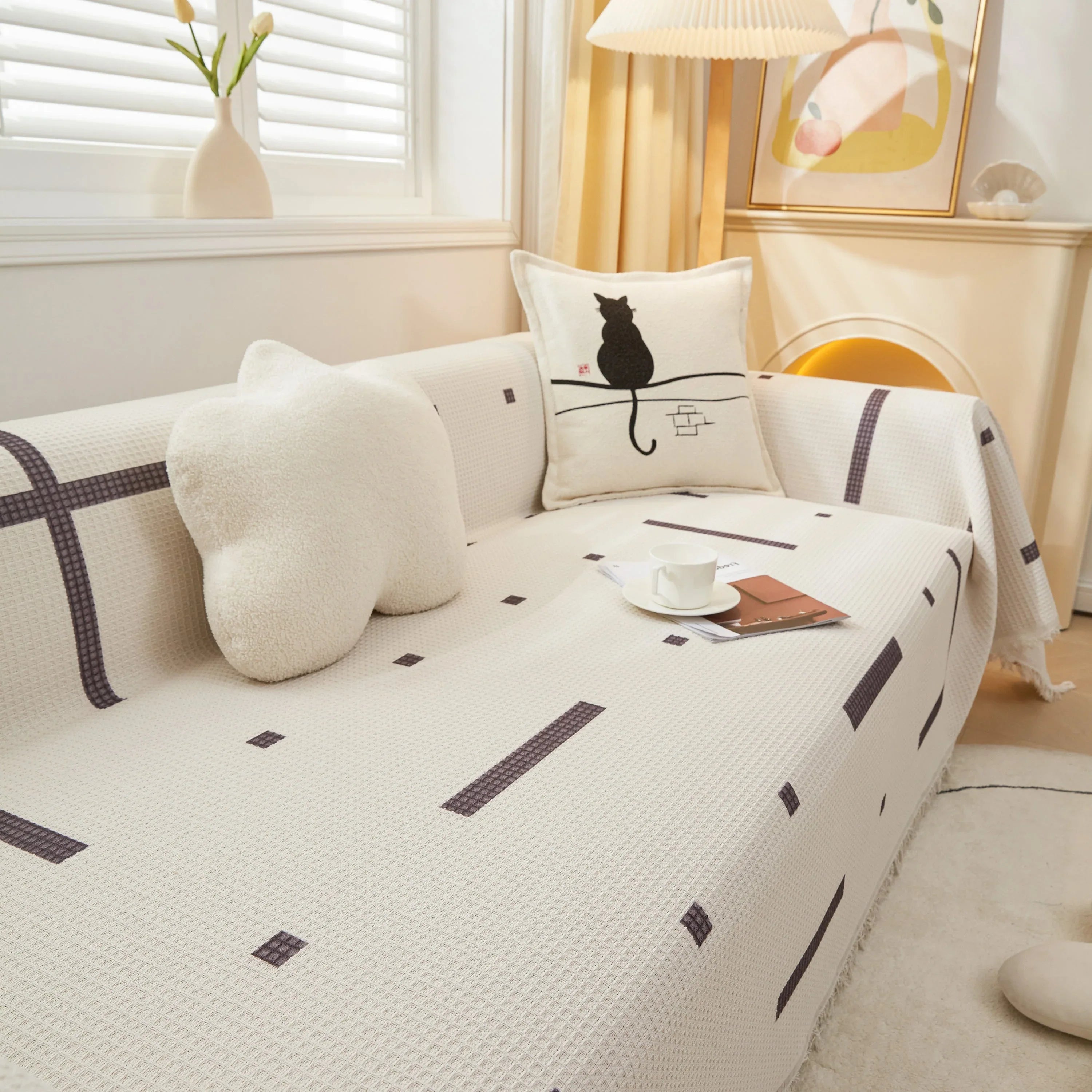 High-Quality Fabric Non-Slip Sofa Cover Throw, Throw Blankets for Couch, Furniture Covers for Pets - TaroTextile