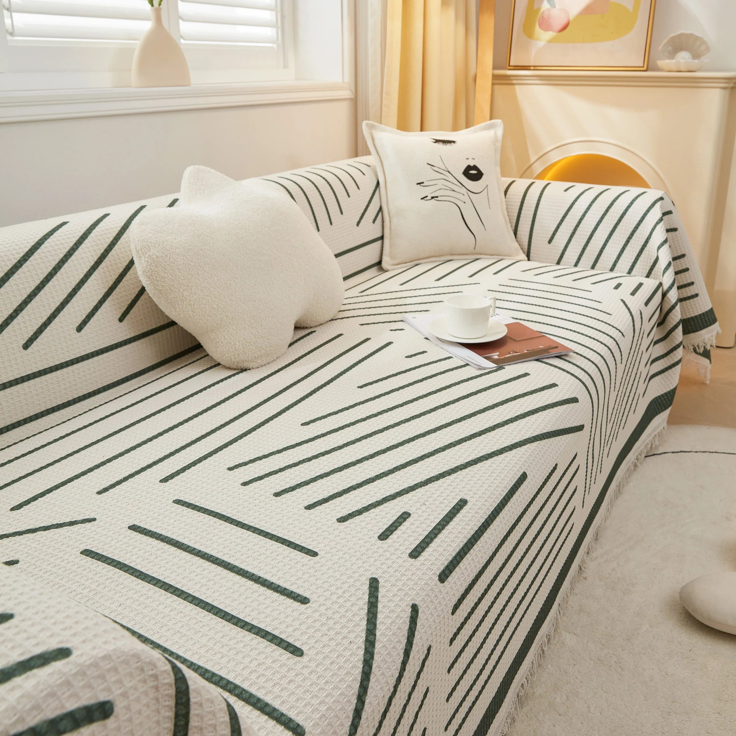 High-Quality Fabric Non-Slip Sofa Cover Throw, Throw Blankets for Couch, Furniture Covers for Pets - TaroTextile