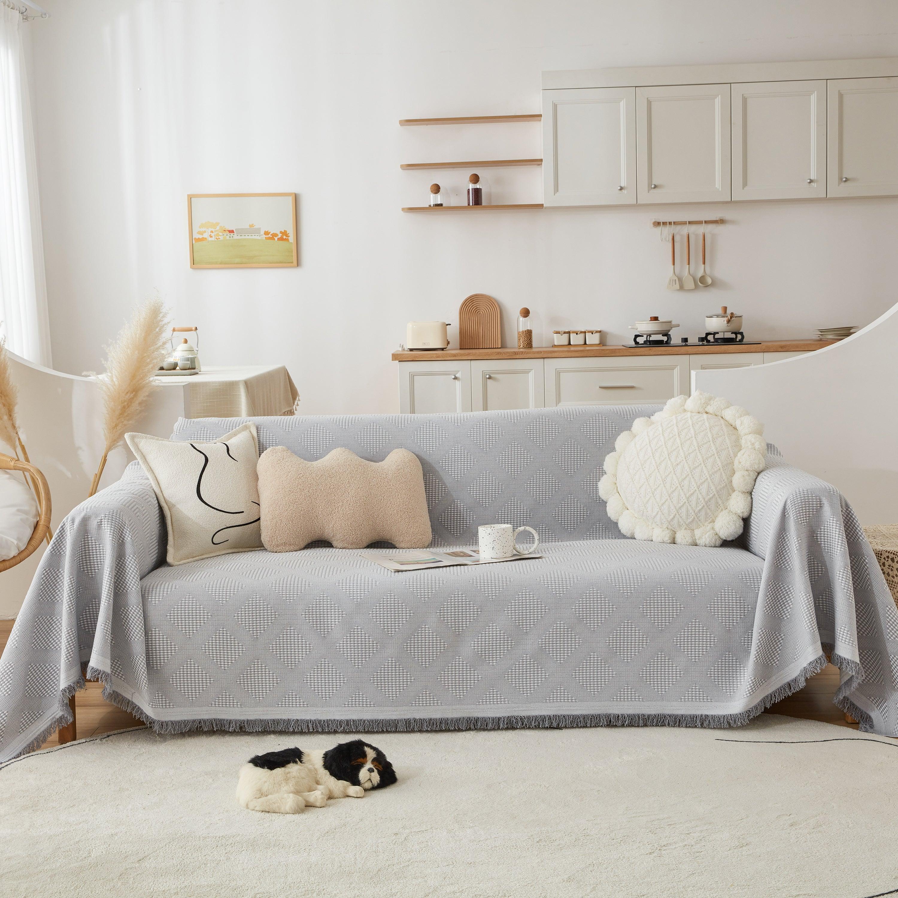 High-Quality Polyester Fabric Sofa Throw, Couch Cover Blanket Throw, Couch Protector for Pets - TaroTextile