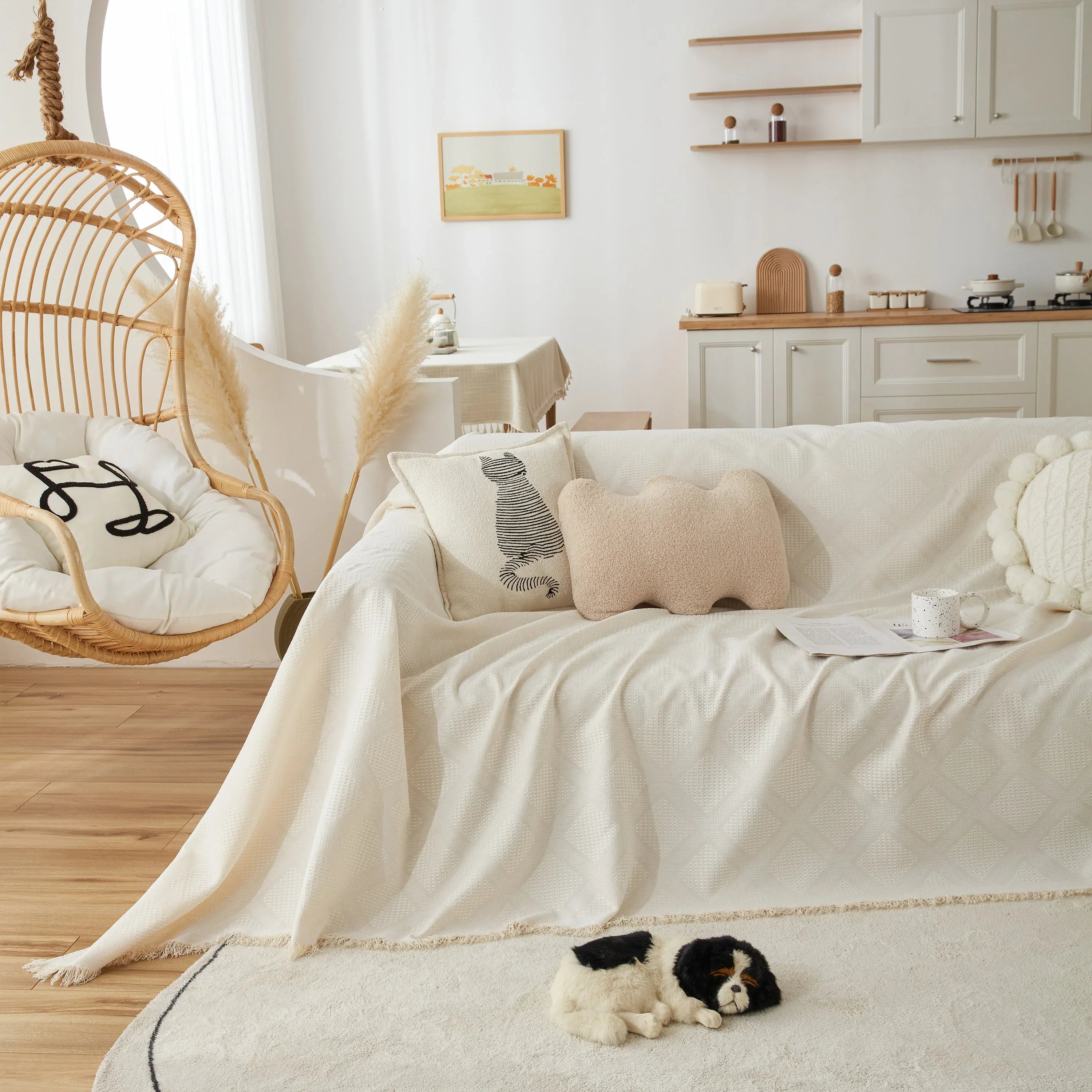 High-Quality Polyester Fabric Sofa Throw, Couch Cover Blanket Throw, Couch Protector for Pets - TaroTextile