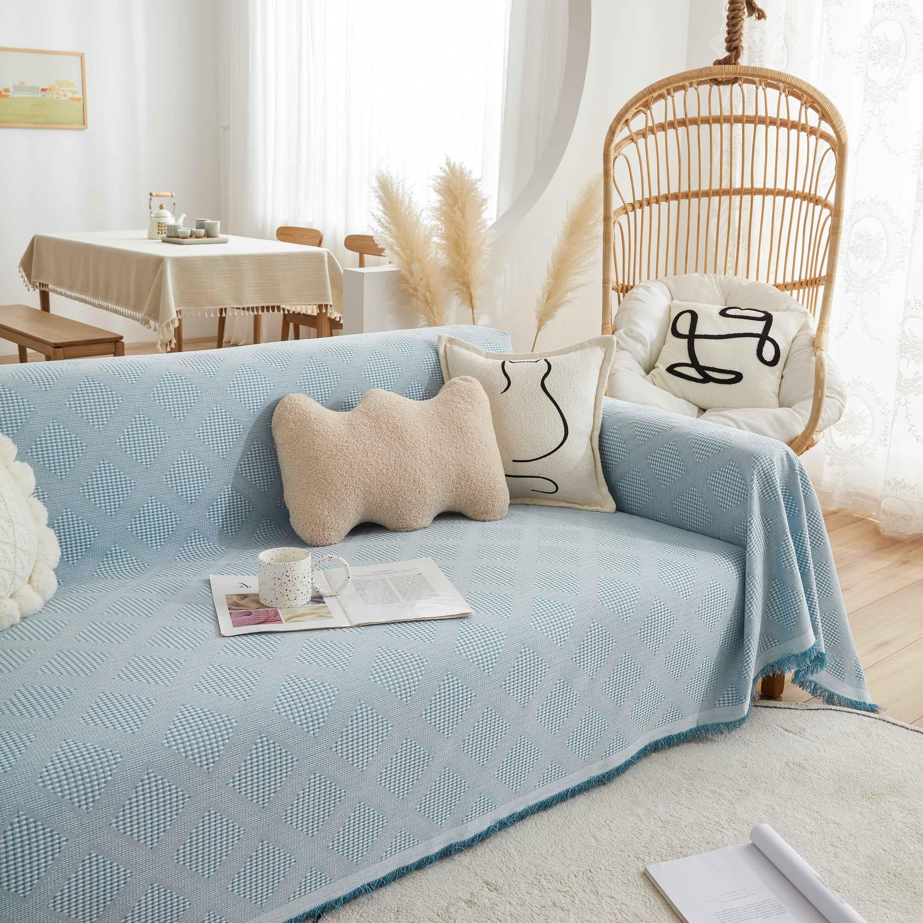 High-Quality Polyester Fabric Sofa Throw, Couch Cover Blanket Throw, Couch Protector for Pets - TaroTextile