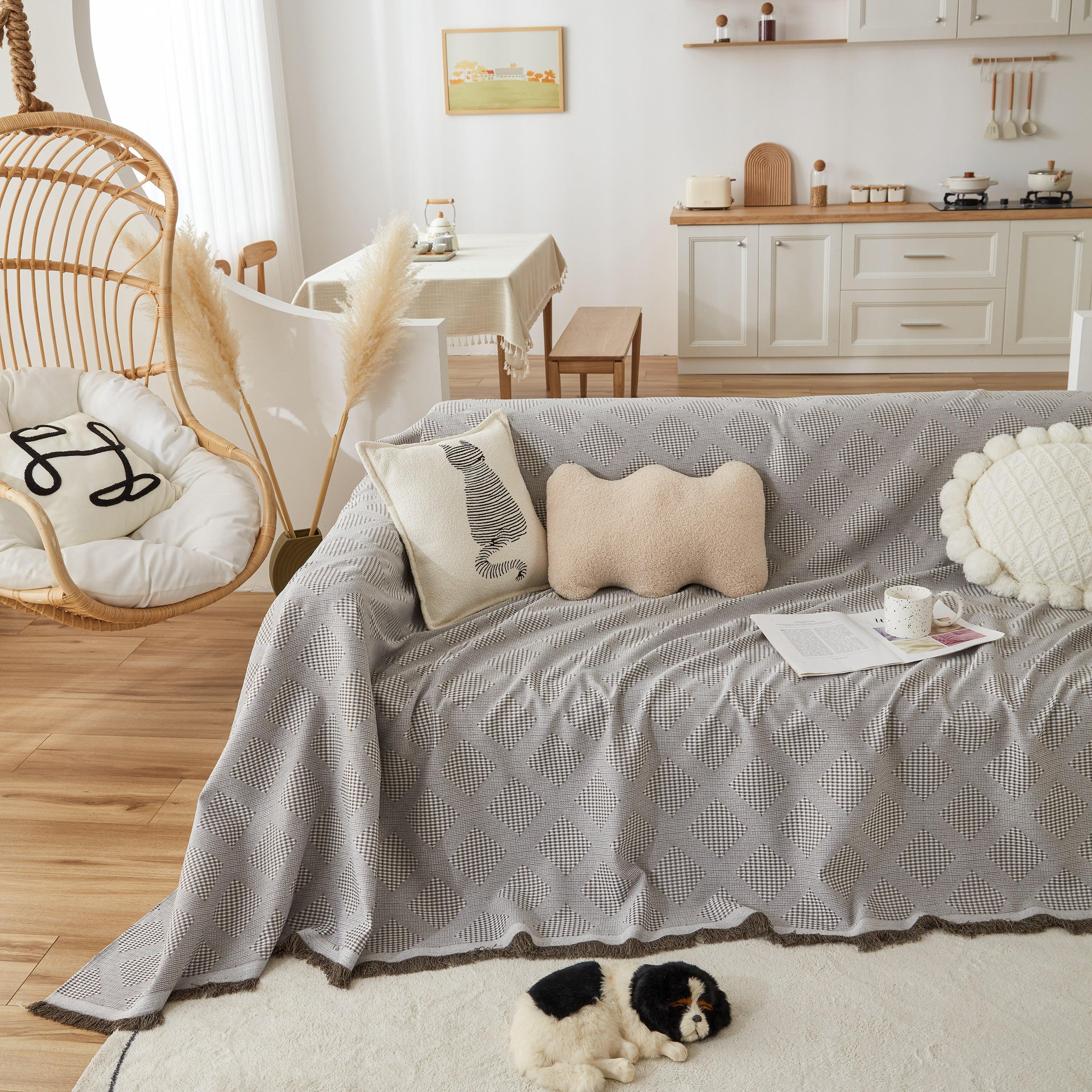 High-Quality Polyester Fabric Sofa Throw, Couch Cover Blanket Throw, Couch Protector for Pets - TaroTextile