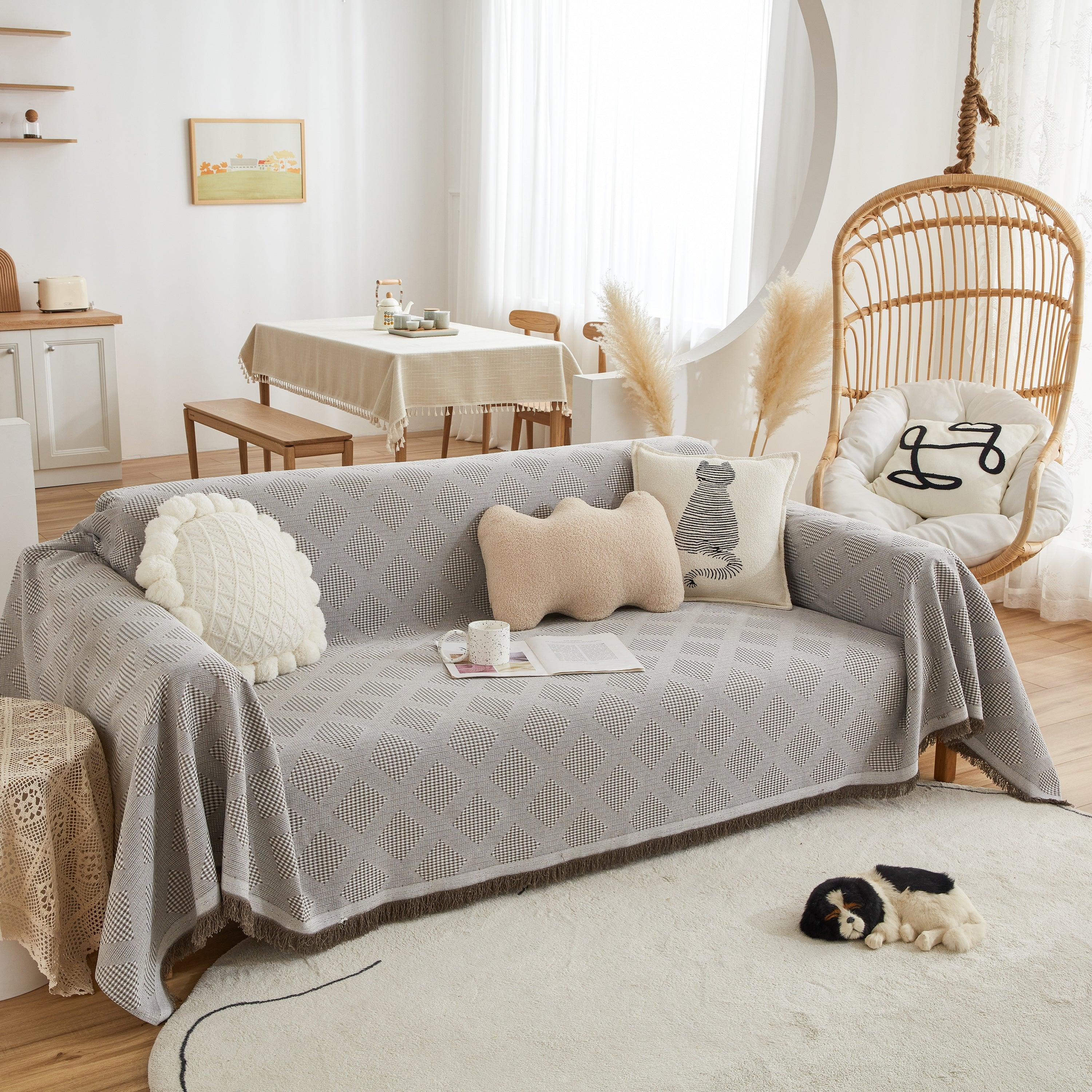 High-Quality Polyester Fabric Sofa Throw, Couch Cover Blanket Throw, Couch Protector for Pets - TaroTextile