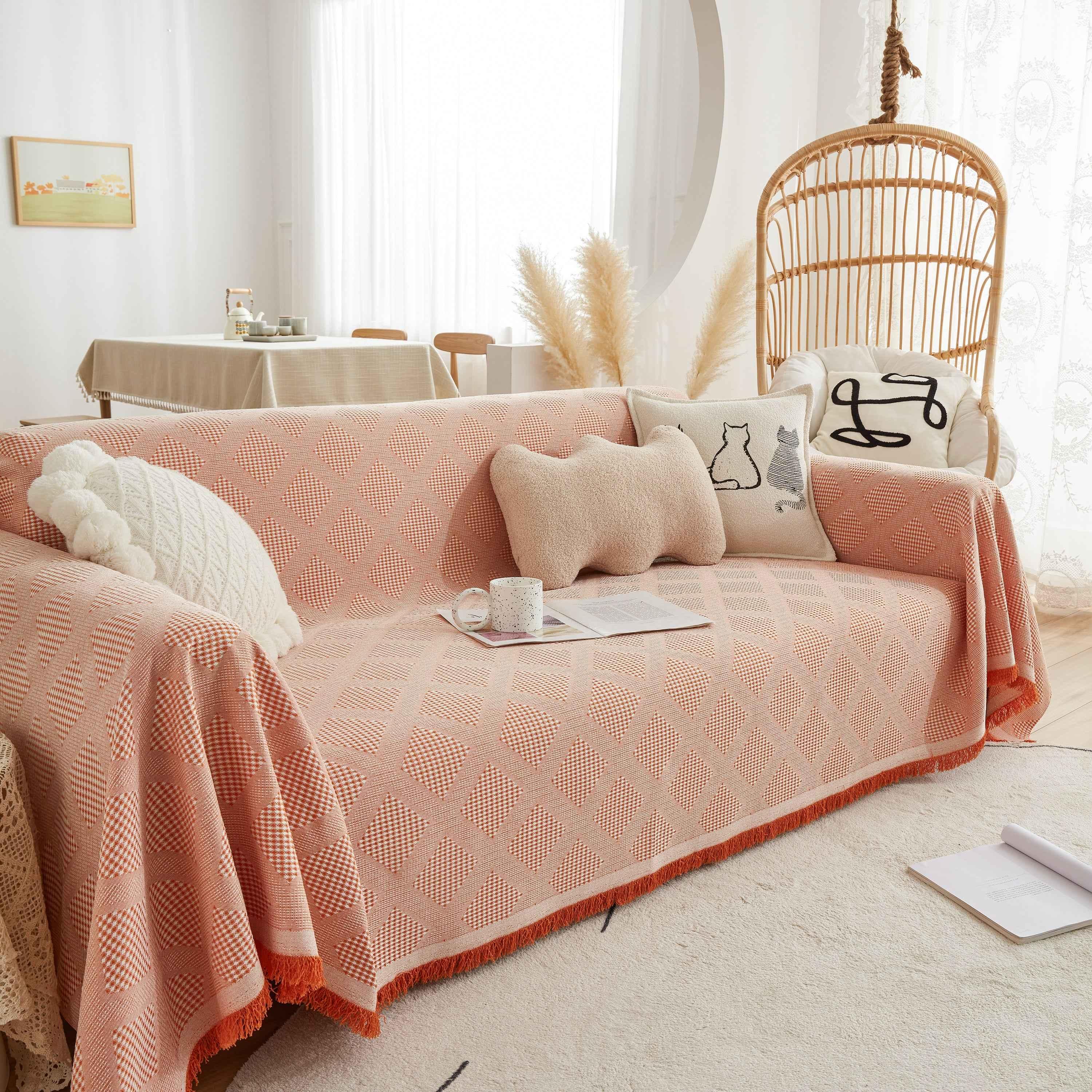 High-Quality Polyester Fabric Sofa Throw, Couch Cover Blanket Throw, Couch Protector for Pets - TaroTextile