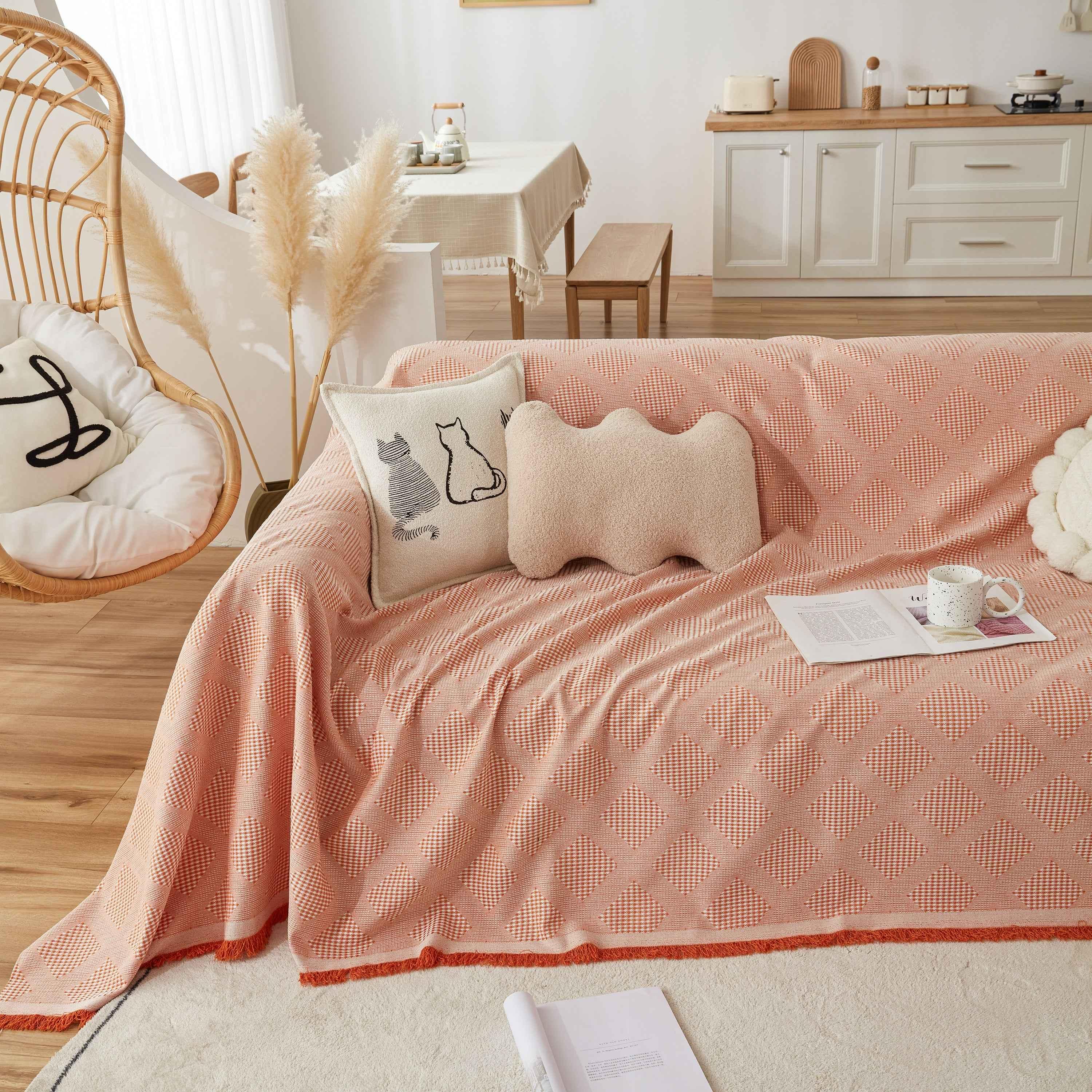 High-Quality Polyester Fabric Sofa Throw, Couch Cover Blanket Throw, Couch Protector for Pets - TaroTextile