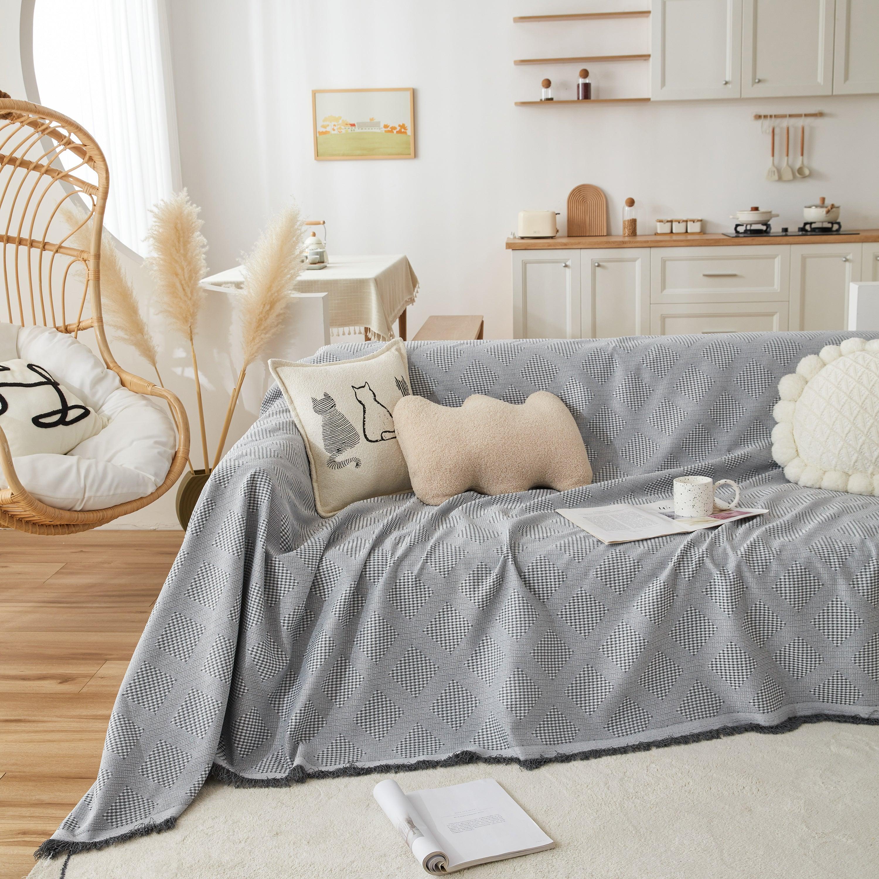 High-Quality Polyester Fabric Sofa Throw, Couch Cover Blanket Throw, Couch Protector for Pets - TaroTextile