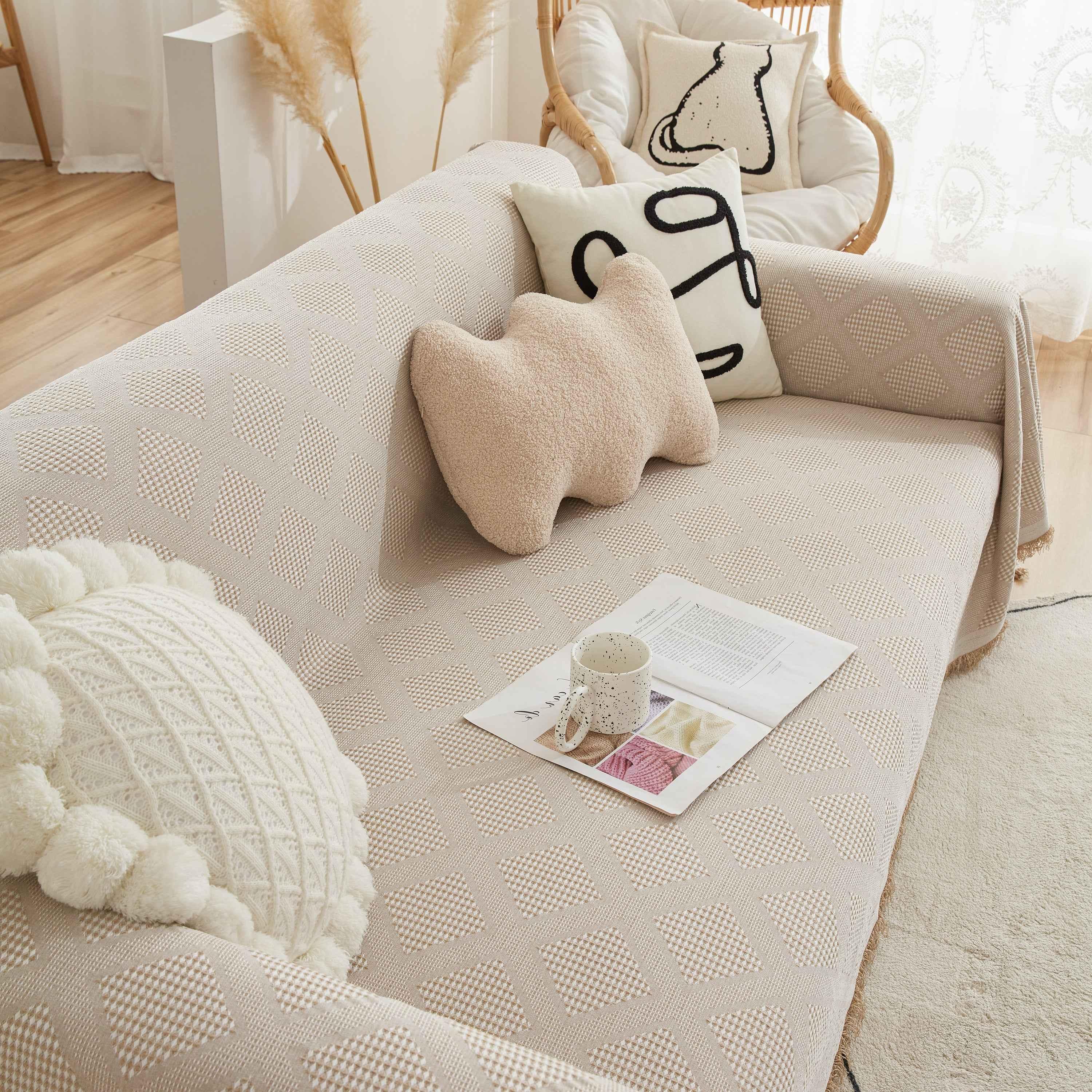 High-Quality Polyester Fabric Sofa Throw, Couch Cover Blanket Throw, Couch Protector for Pets - TaroTextile