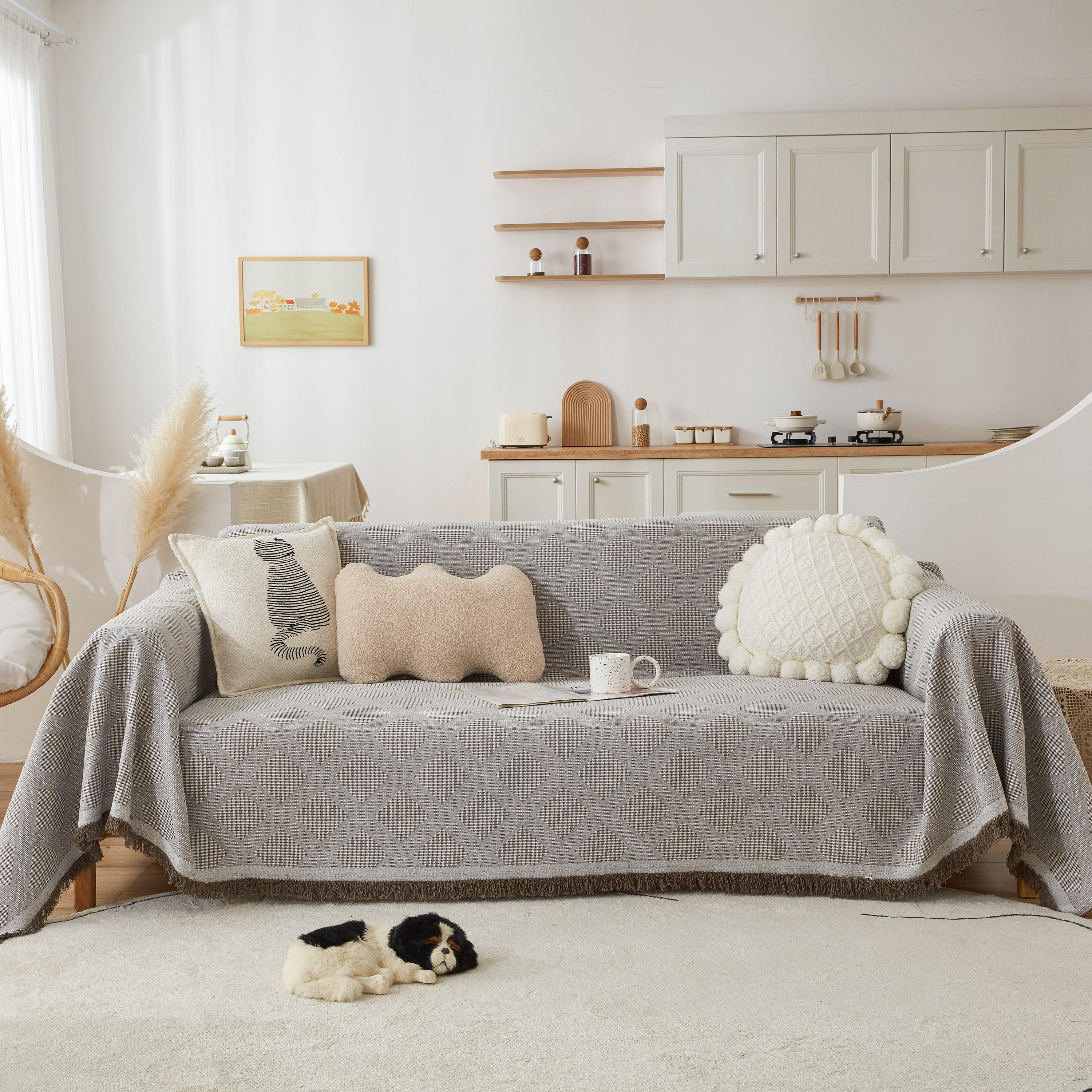 High-Quality Polyester Fabric Sofa Throw, Couch Cover Blanket Throw, Couch Protector for Pets - TaroTextile