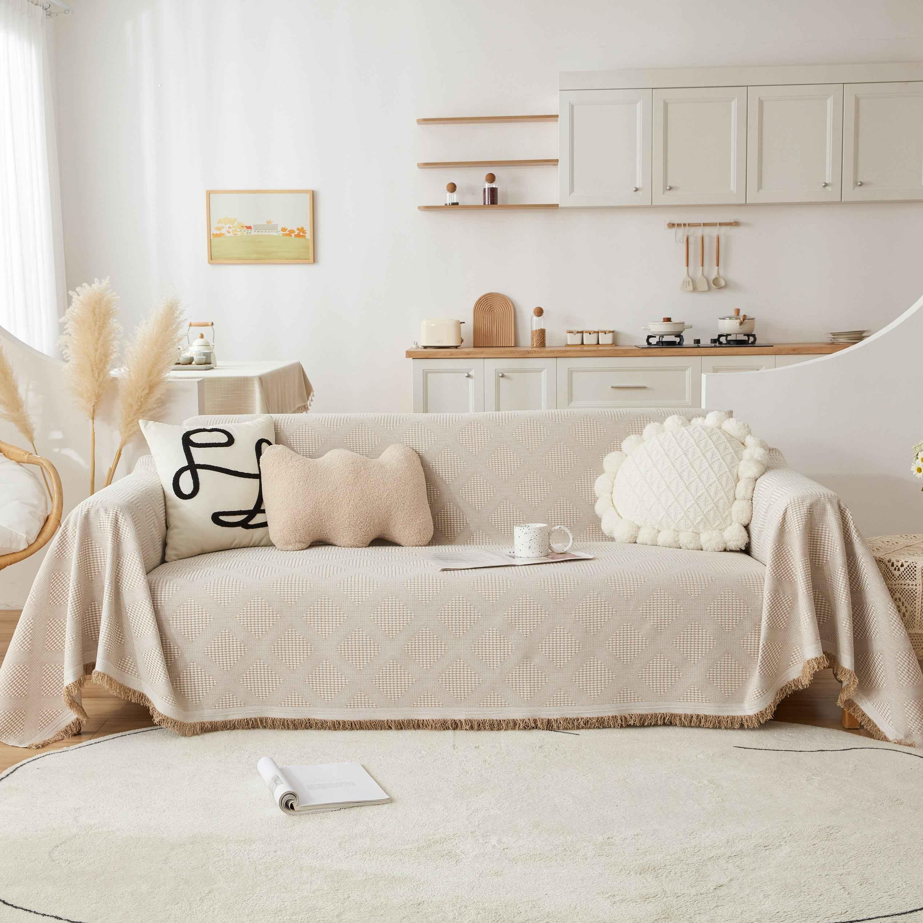 High-Quality Polyester Fabric Sofa Throw, Couch Cover Blanket Throw, Couch Protector for Pets - TaroTextile