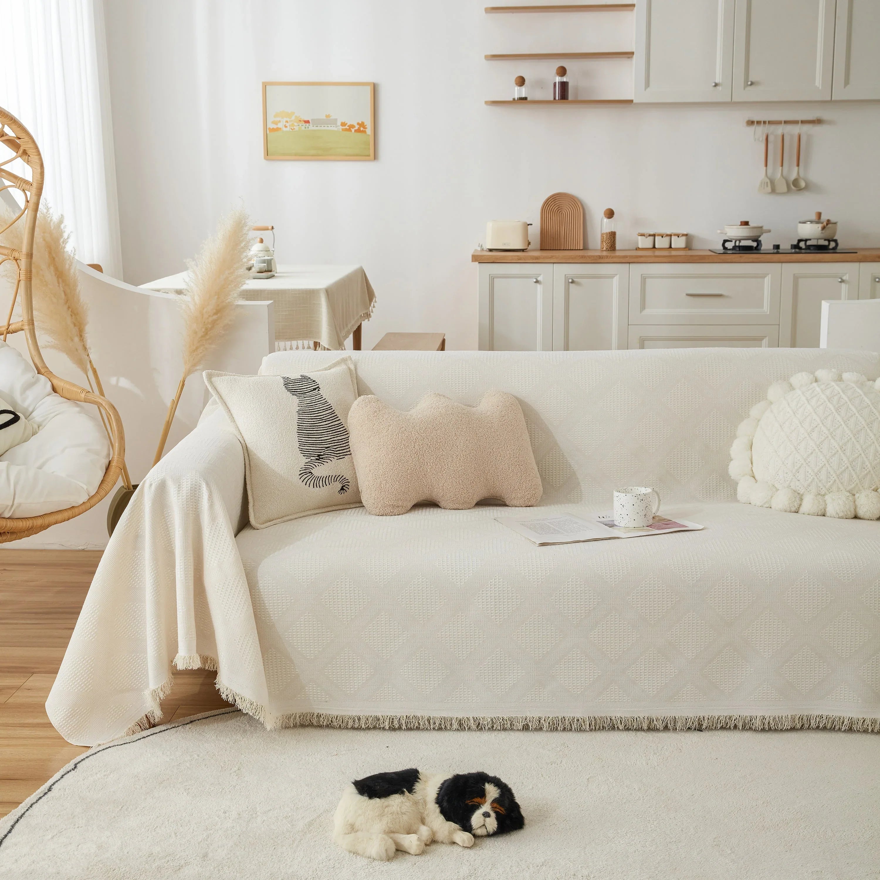 High-Quality Polyester Fabric Sofa Throw, Couch Cover Blanket Throw, Couch Protector for Pets - TaroTextile