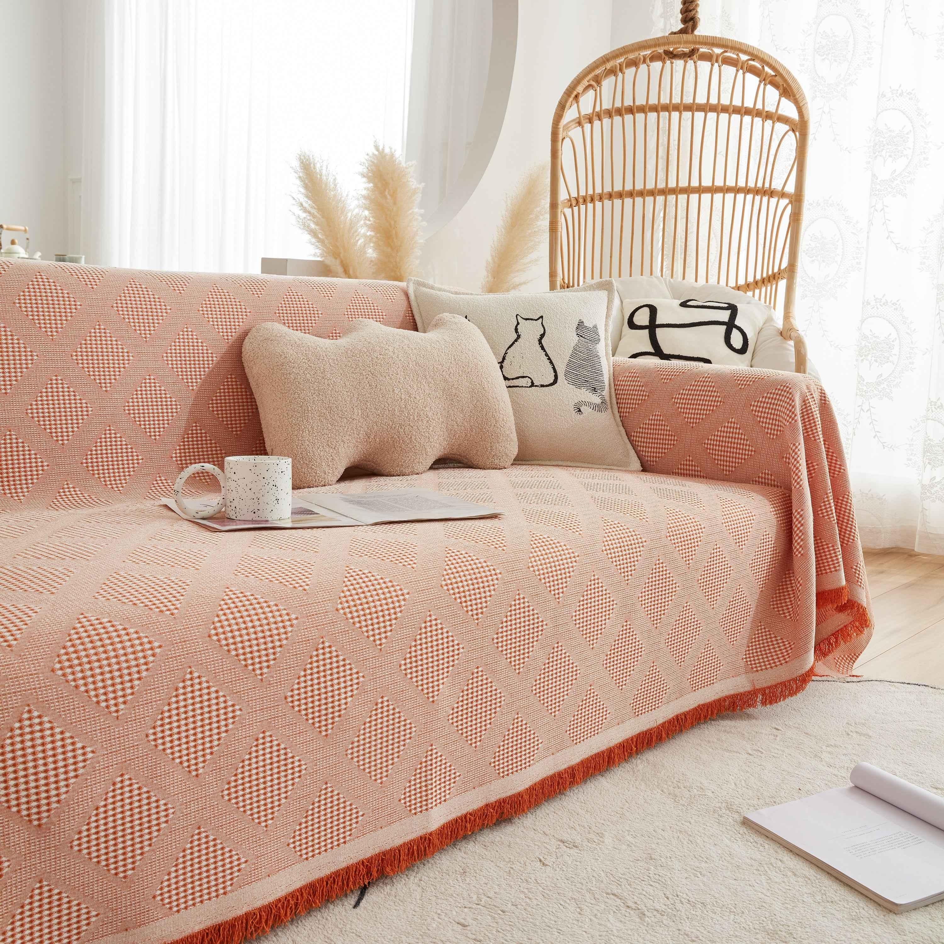 High-Quality Polyester Fabric Sofa Throw, Couch Cover Blanket Throw, Couch Protector for Pets - TaroTextile