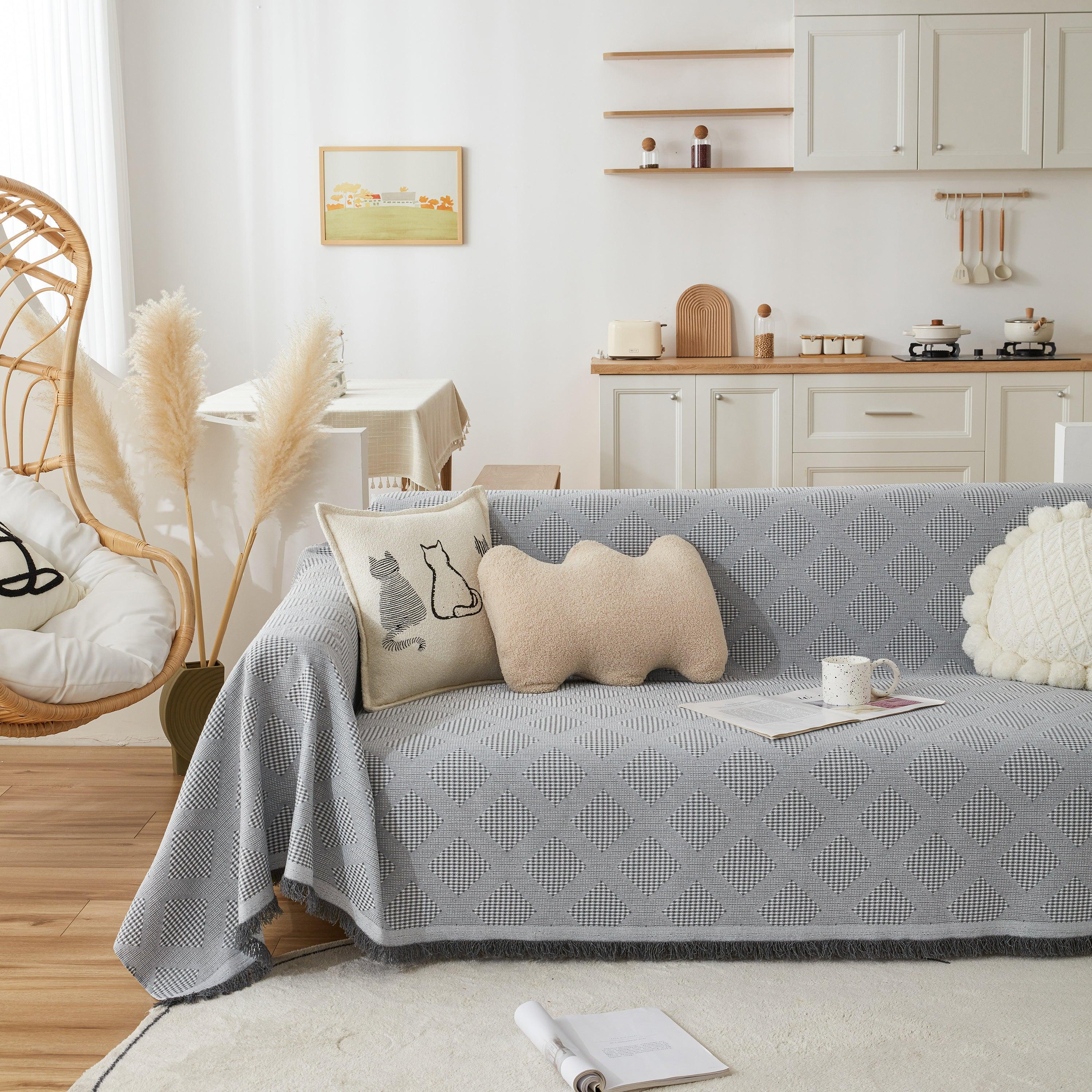 High-Quality Polyester Fabric Sofa Throw, Couch Cover Blanket Throw, Couch Protector for Pets - TaroTextile