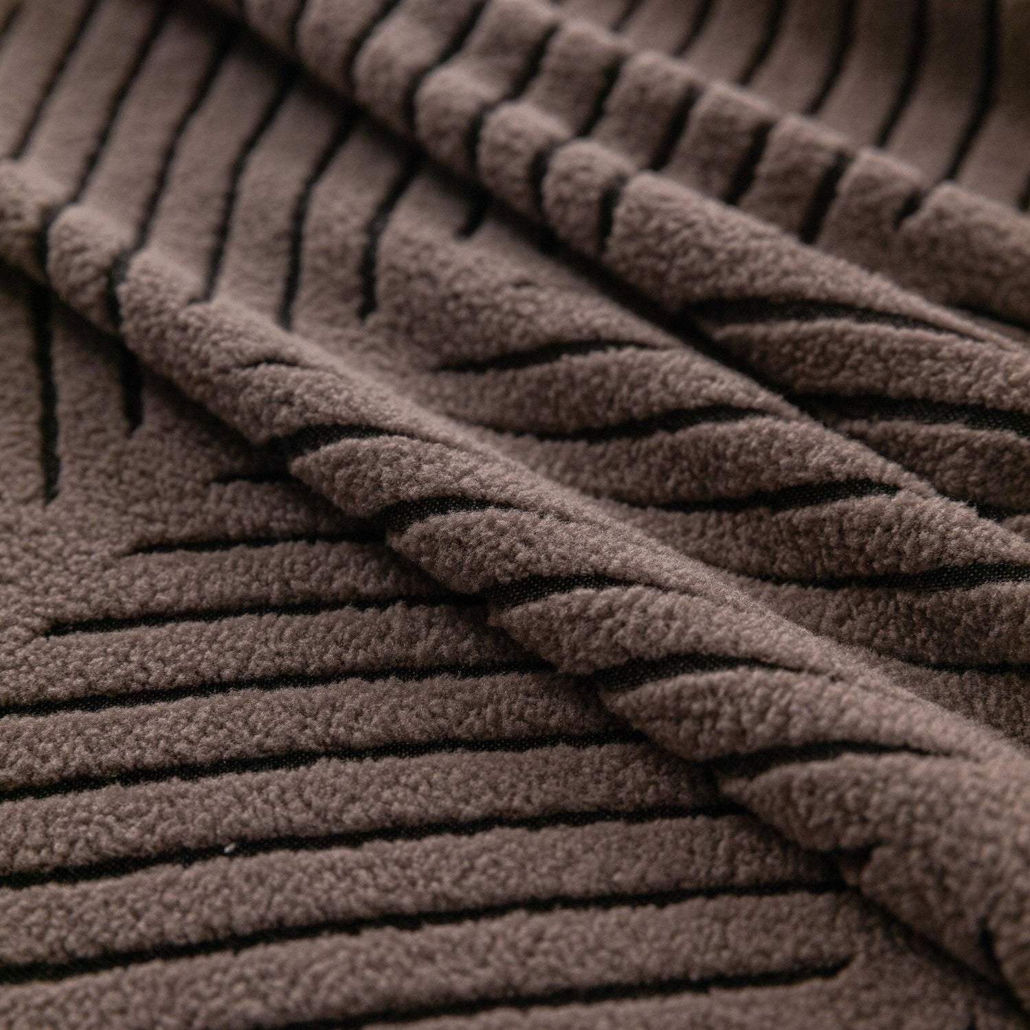 High Stretch Chevron Sofa Cover, Soft Washable Textured Jacquard Slipcover for Couch - TaroTextile