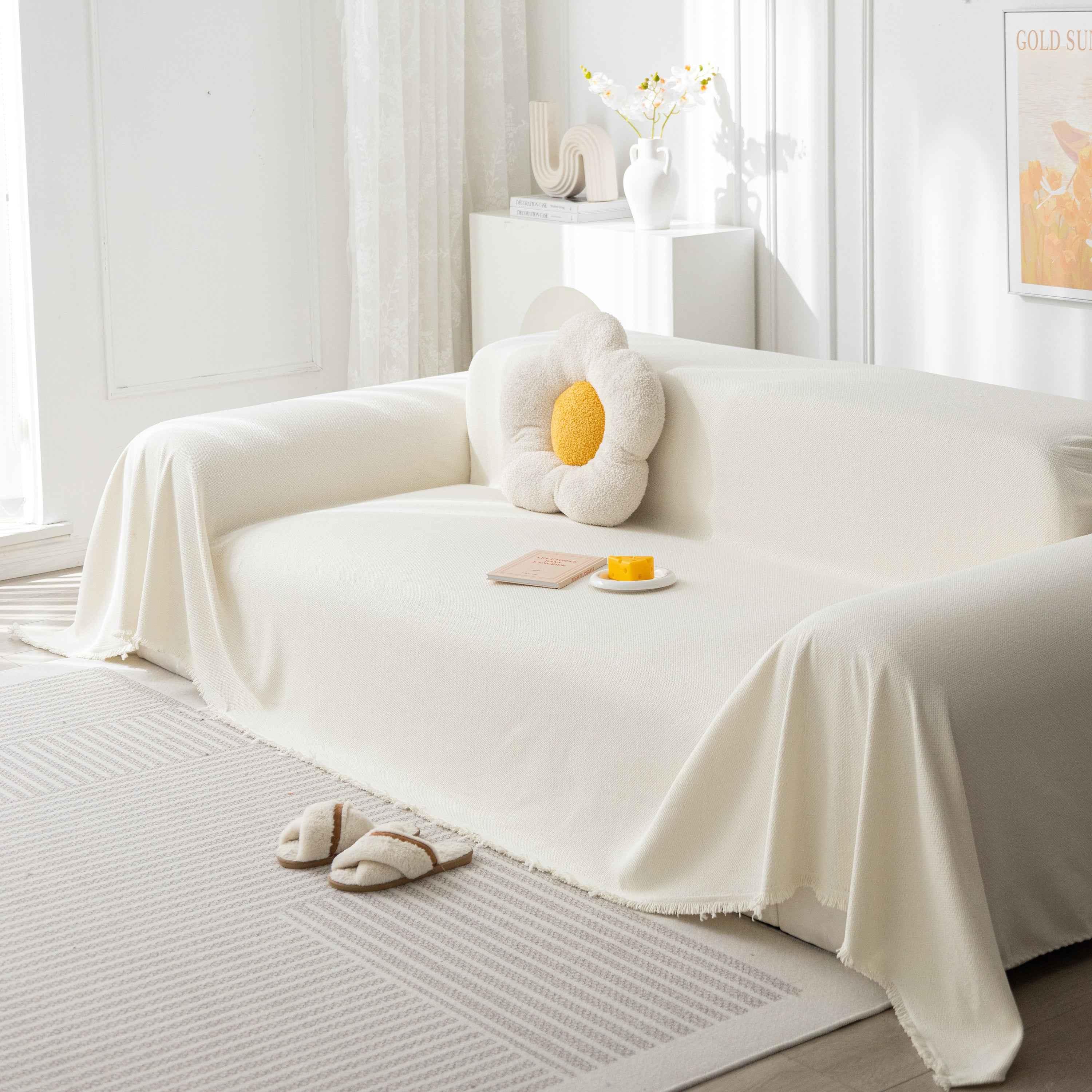 High-Tech Fabric Waterproof Pet Furniture Covers for Sectionals, Waterproof Dustproof Blanket for Couch - TaroTextile