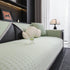 Houndstooth Ice Silk Breathable Sofa Cover, Modern Non-Slip Summer Couch Protector - TaroTextile