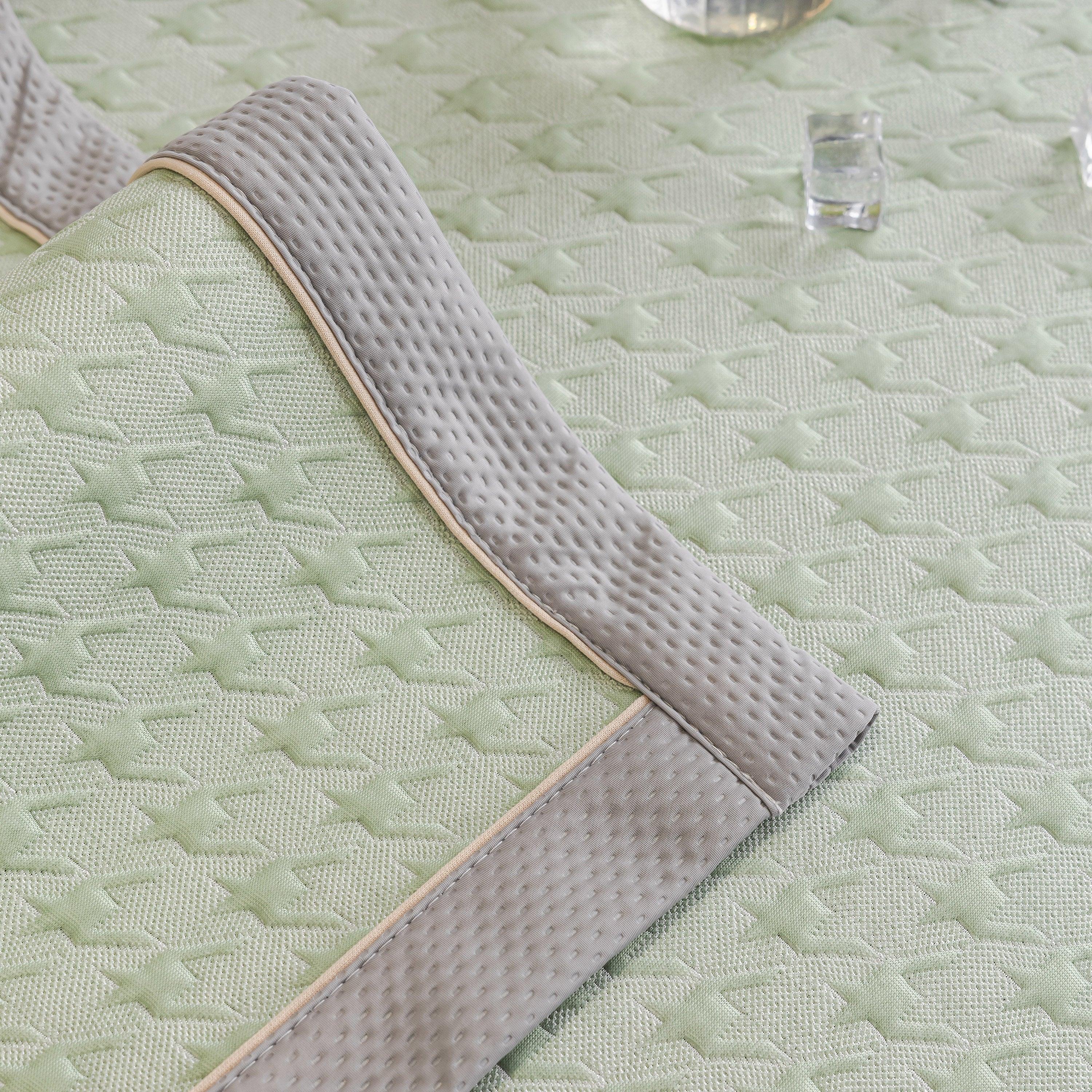 Houndstooth Ice Silk Breathable Sofa Cover, Modern Non-Slip Summer Couch Protector - TaroTextile