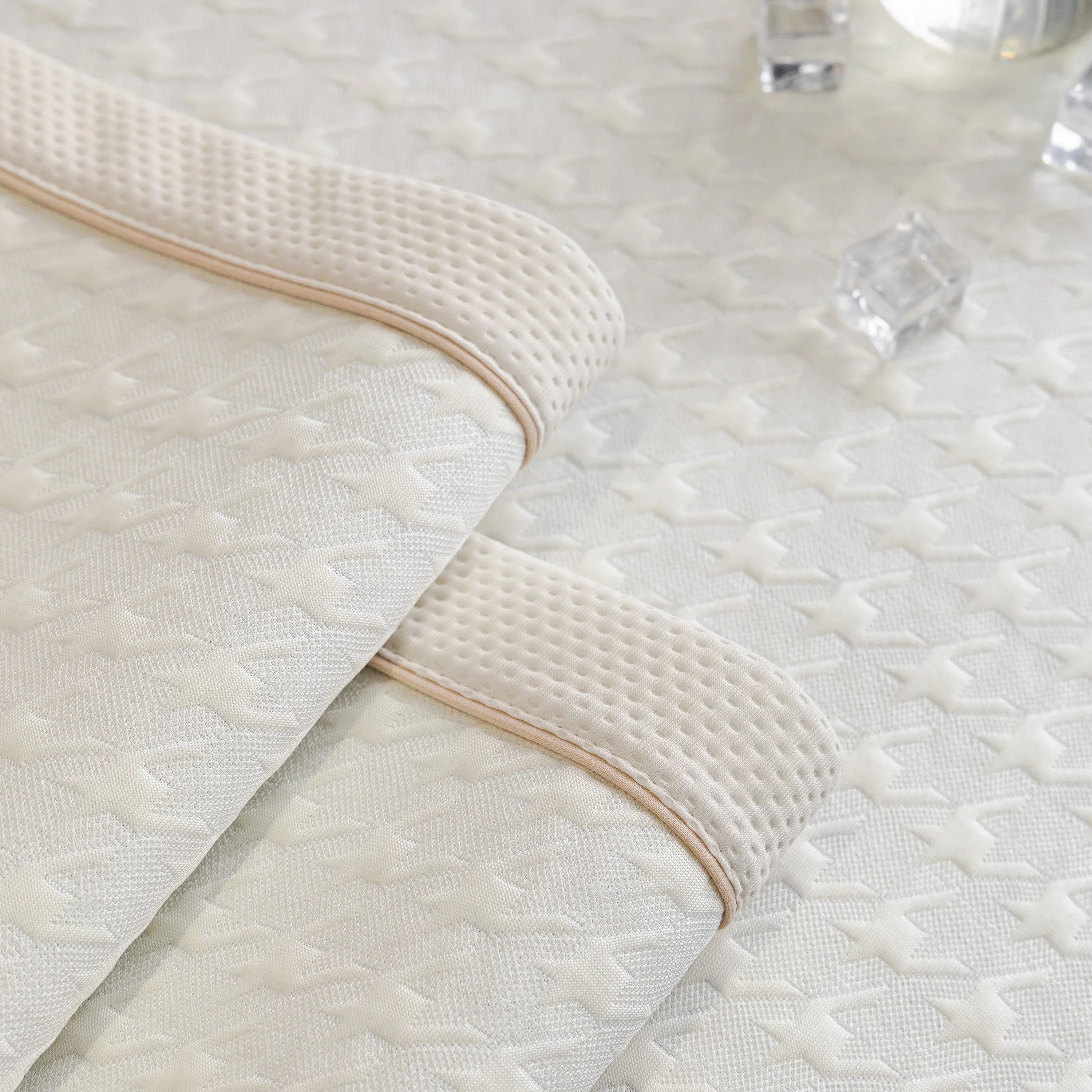 Houndstooth Ice Silk Breathable Sofa Cover, Modern Non-Slip Summer Couch Protector - TaroTextile