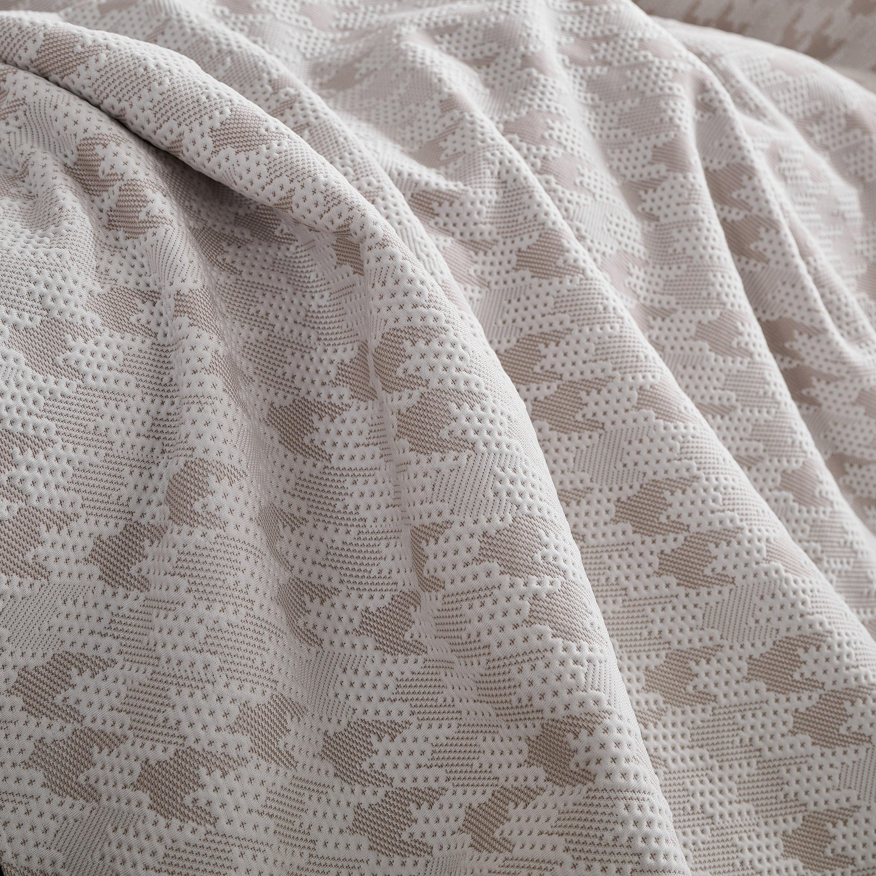 Houndstooth Non Slip Sofa Covers for Sofas Luxury Extra Large Blanket to Cover Couch - TaroTextile