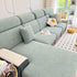 Fleece Fabric Cushion Covers for Sectional Sofas and L-Shaped Couch, Stretch Washable Sofa Seat Covers