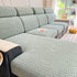 Fleece Fabric Cushion Covers for Sectional Sofas and L-Shaped Couch, Stretch Washable Sofa Seat Covers
