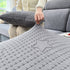 Fleece Fabric Cushion Covers for Sectional Sofas and L-Shaped Couch, Stretch Washable Sofa Seat Covers