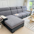 Fleece Fabric Cushion Covers for Sectional Sofas and L-Shaped Couch, Stretch Washable Sofa Seat Covers