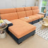 Stretch Couch Cushion Covers, Washable Chaise Lounge Sofa Slipcover, Elastic Furniture Protector for Pets, Kid
