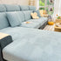 Stretch Couch Cushion Covers, Washable Chaise Lounge Sofa Slipcover, Elastic Furniture Protector for Pets, Kid