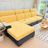 Stretch Couch Cushion Covers, Washable Chaise Lounge Sofa Slipcover, Elastic Furniture Protector for Pets, Kid