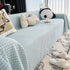 Cooling Textured Sofa Cover Washable Soft Couch Throw Blanket for Summer & Pets