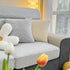 Frost Flower Cooling Silk Fabric Stretch Cushion Cover, Non-Slip Furniture Protector for Kids, Chaise Lounge Cushion Covers