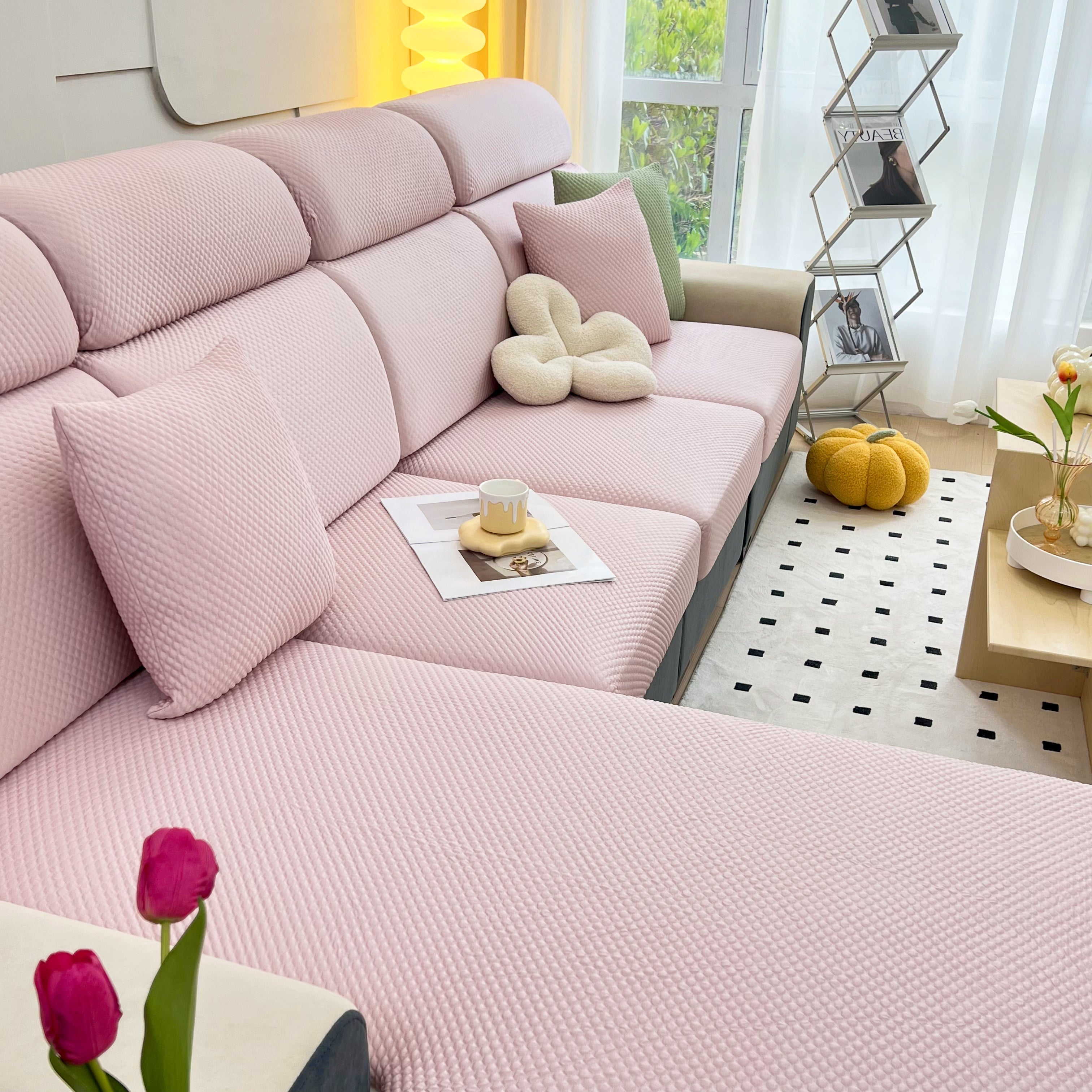 Cooling Stretch Sofa Seat Cushion Covers, Slip Covers for Cushions, Universal Couch Cushion Protector