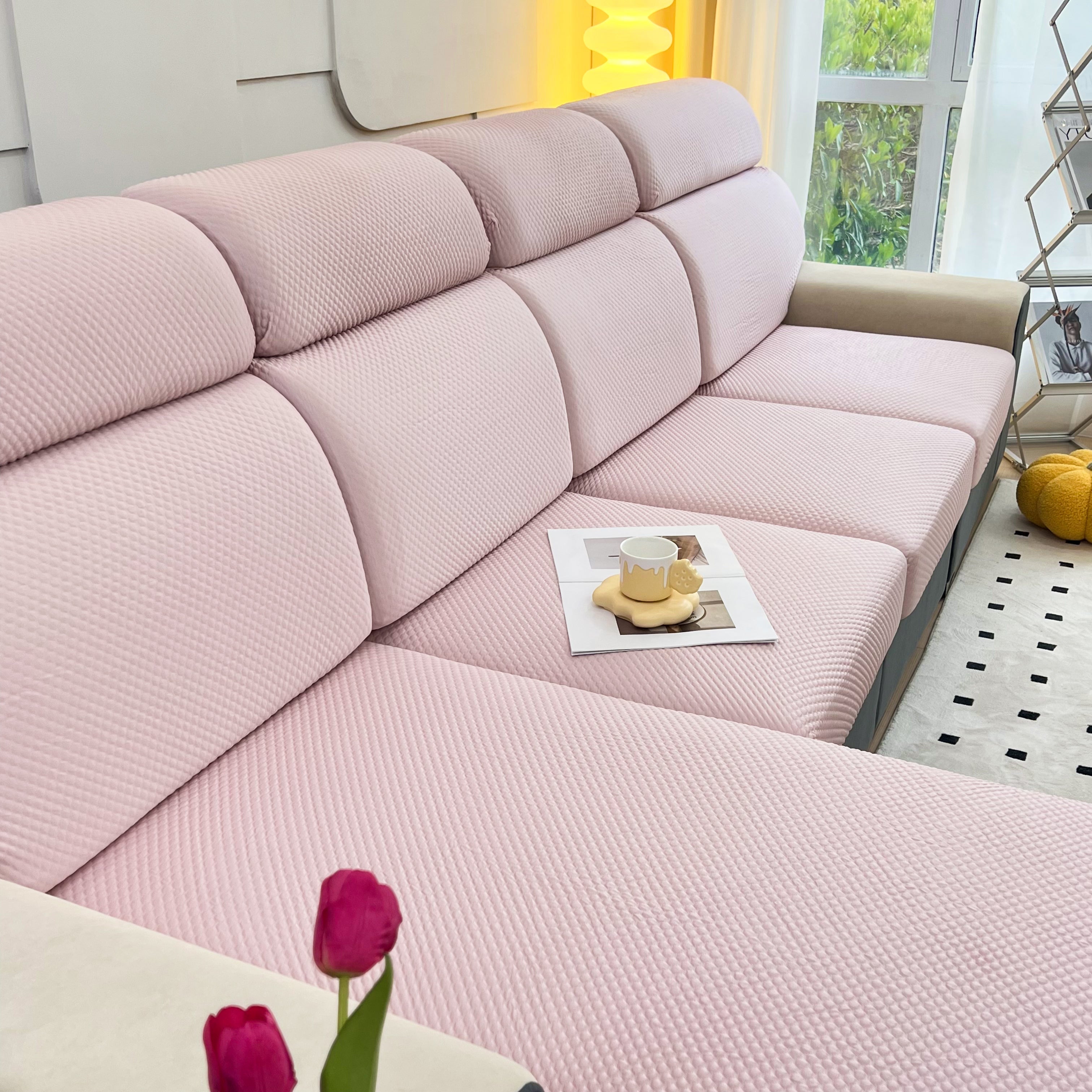 Cooling Stretch Sofa Seat Cushion Covers, Slip Covers for Cushions, Universal Couch Cushion Protector