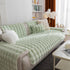 Thick Sofa Cushion Solid Color Faux Fur Fluffy Sofa Cushion Non-Slip Couch Covers
