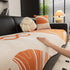 Abstract Art Sofa Cover with Wave Edge, Non Slip Couch Cover for Stylish Homes