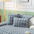 Thick Sofa Cushion Solid Color Faux Fur Fluffy Sofa Cushion Non-Slip Couch Covers