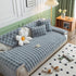 Thick Sofa Cushion Solid Color Faux Fur Fluffy Sofa Cushion Non-Slip Couch Covers