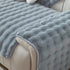 Thick Sofa Cushion Solid Color Faux Fur Fluffy Sofa Cushion Non-Slip Couch Covers